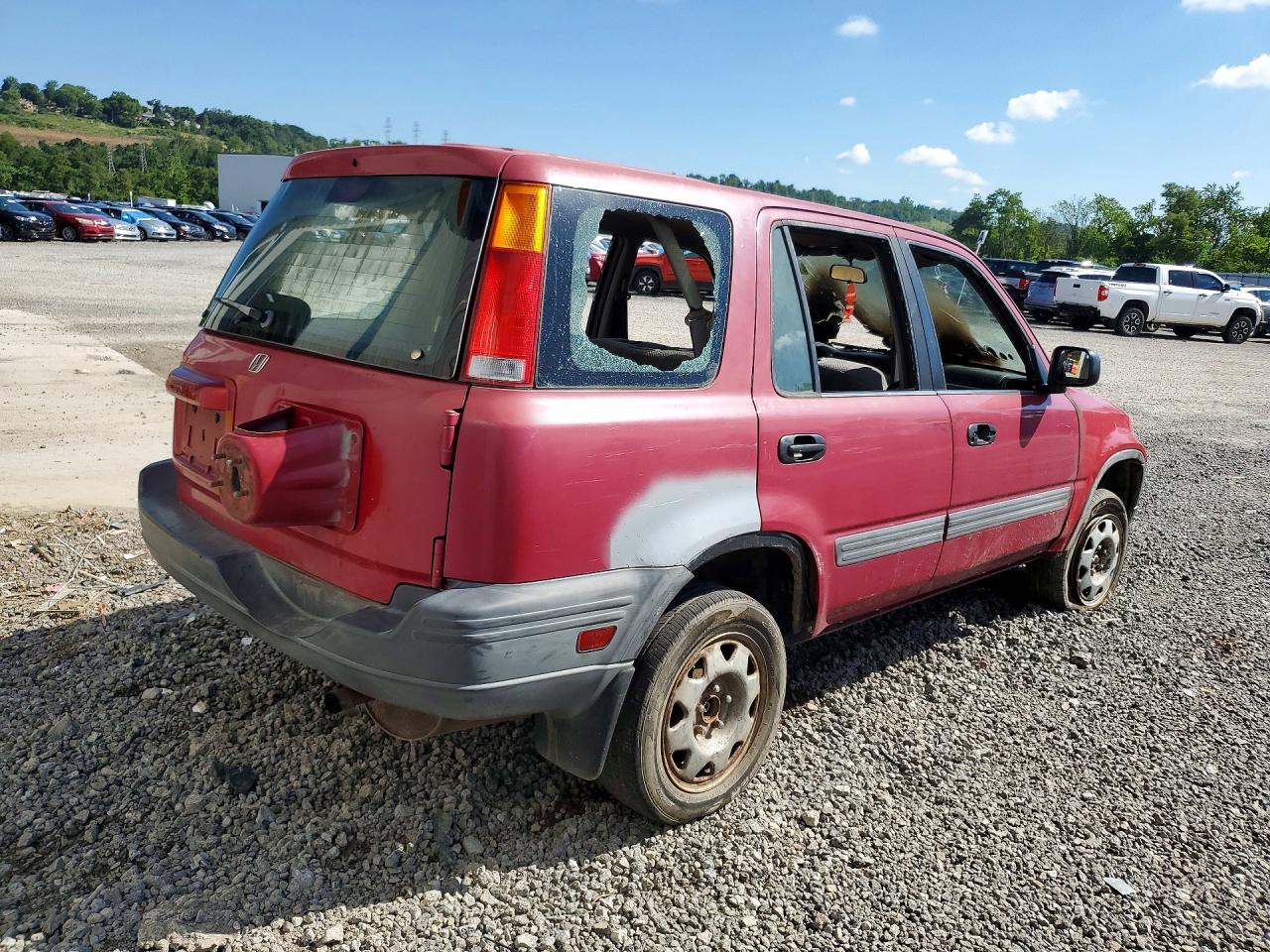 1997 Honda Cr-v Lx Burgundy vin: JHLRD1845VC052225