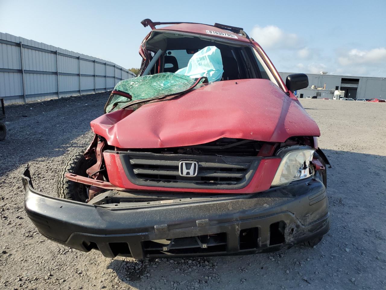 2000 Hond Cr-v Lx Auto Red vin: JHLRD1845YC014448