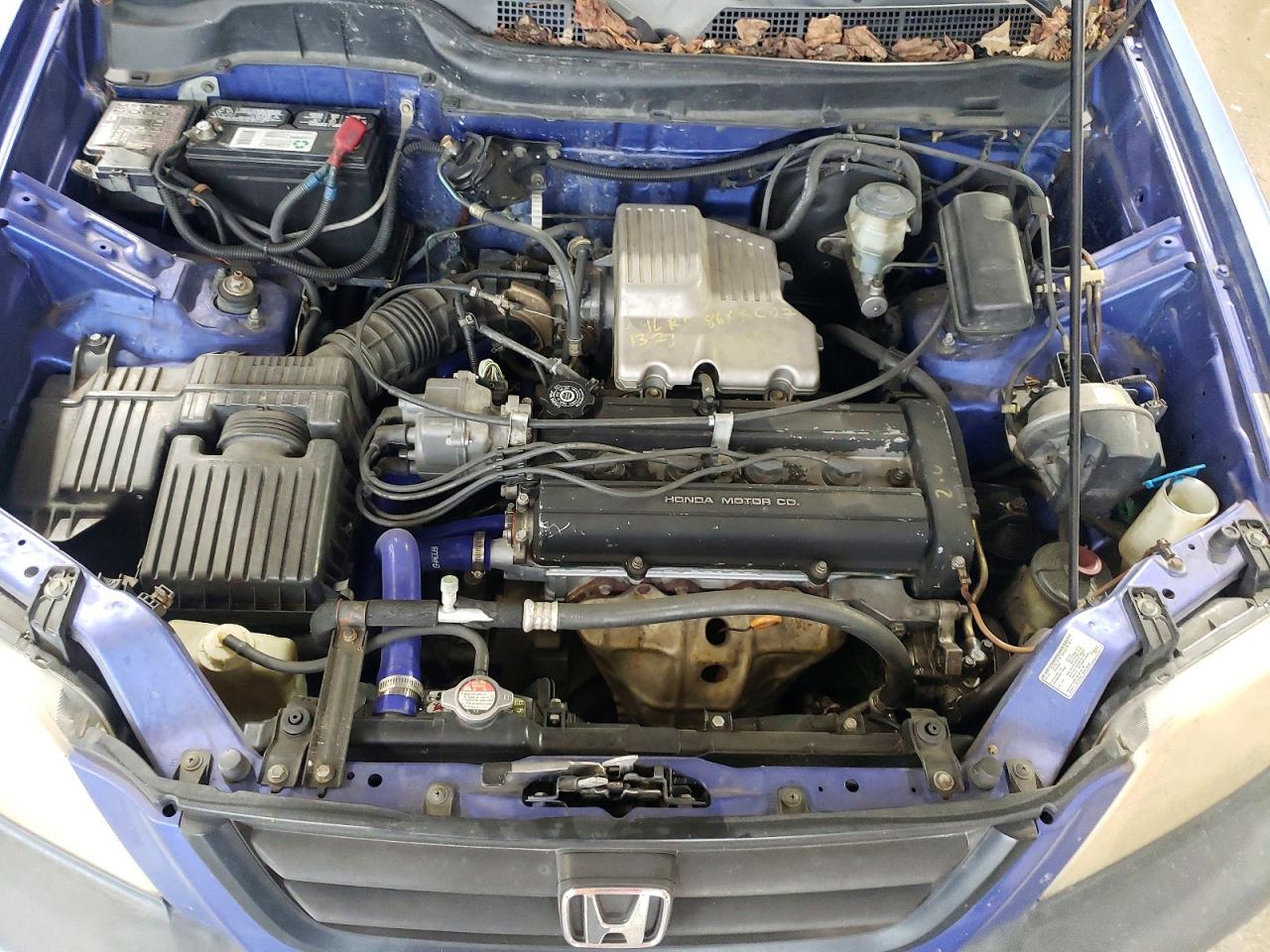 2001 Honda Cr-v Lx Blue vin: JHLRD18461C010365