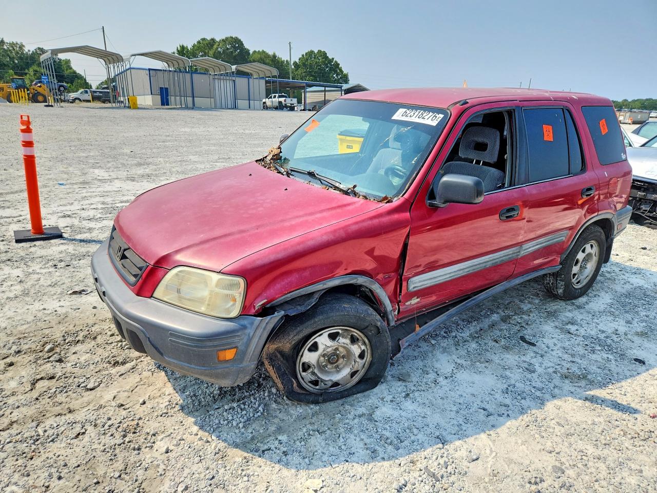 1997 Honda Cr-v Lx Burgundy vin: JHLRD1846VC018892