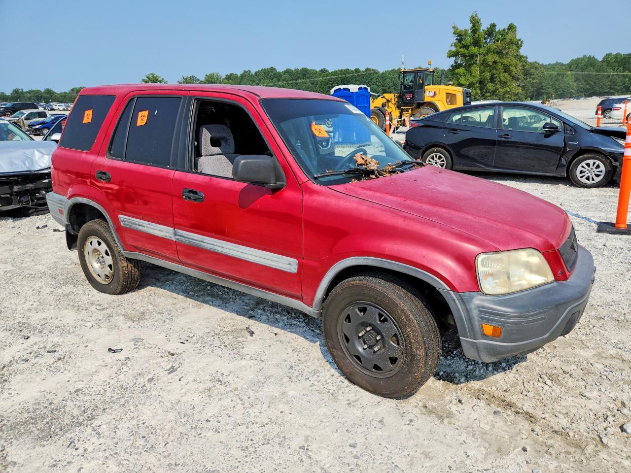 1997 Honda Cr-v Lx Burgundy vin: JHLRD1846VC018892