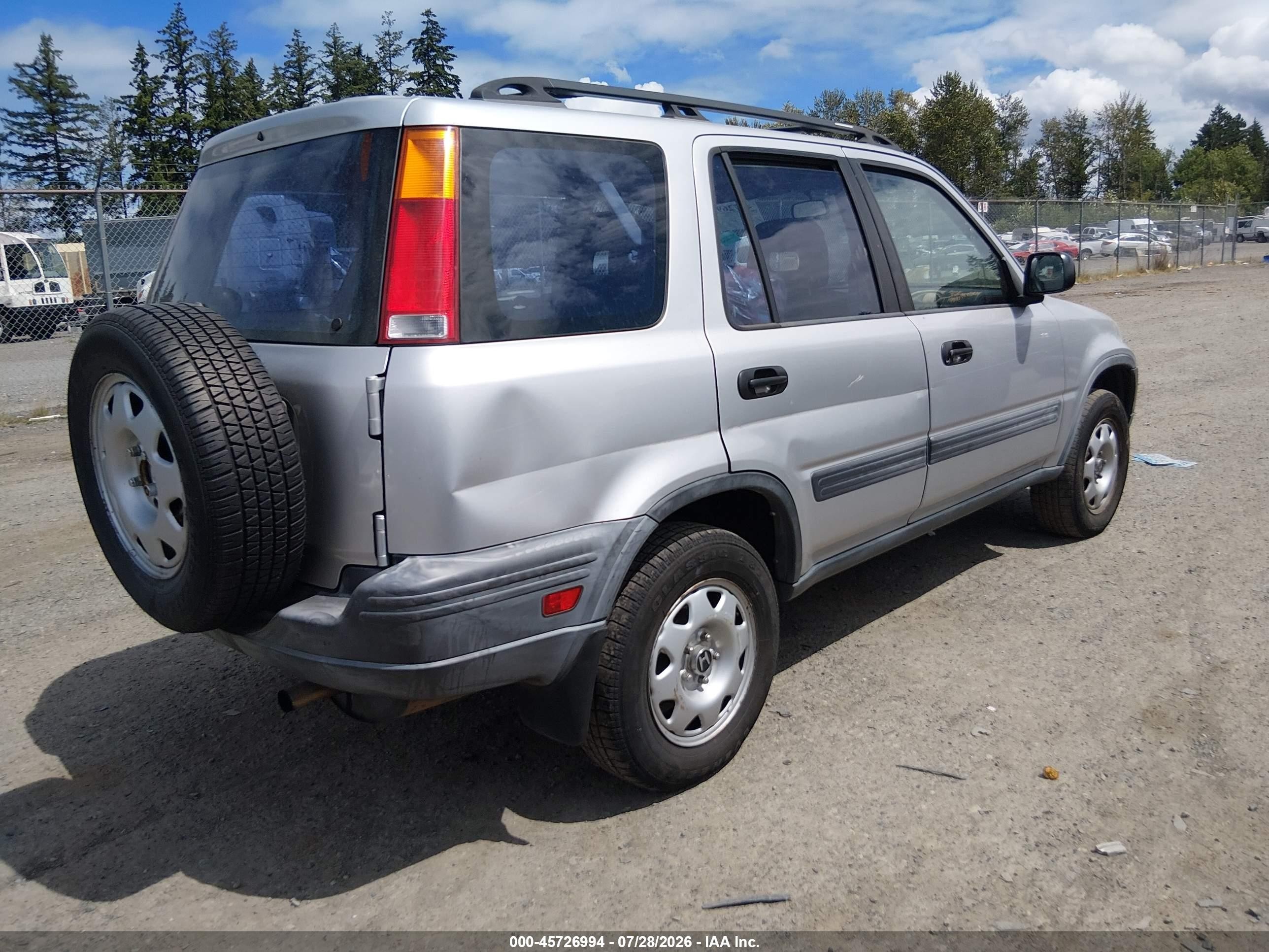1999 Honda Cr-v Lx Silver vin: JHLRD1846XC049580
