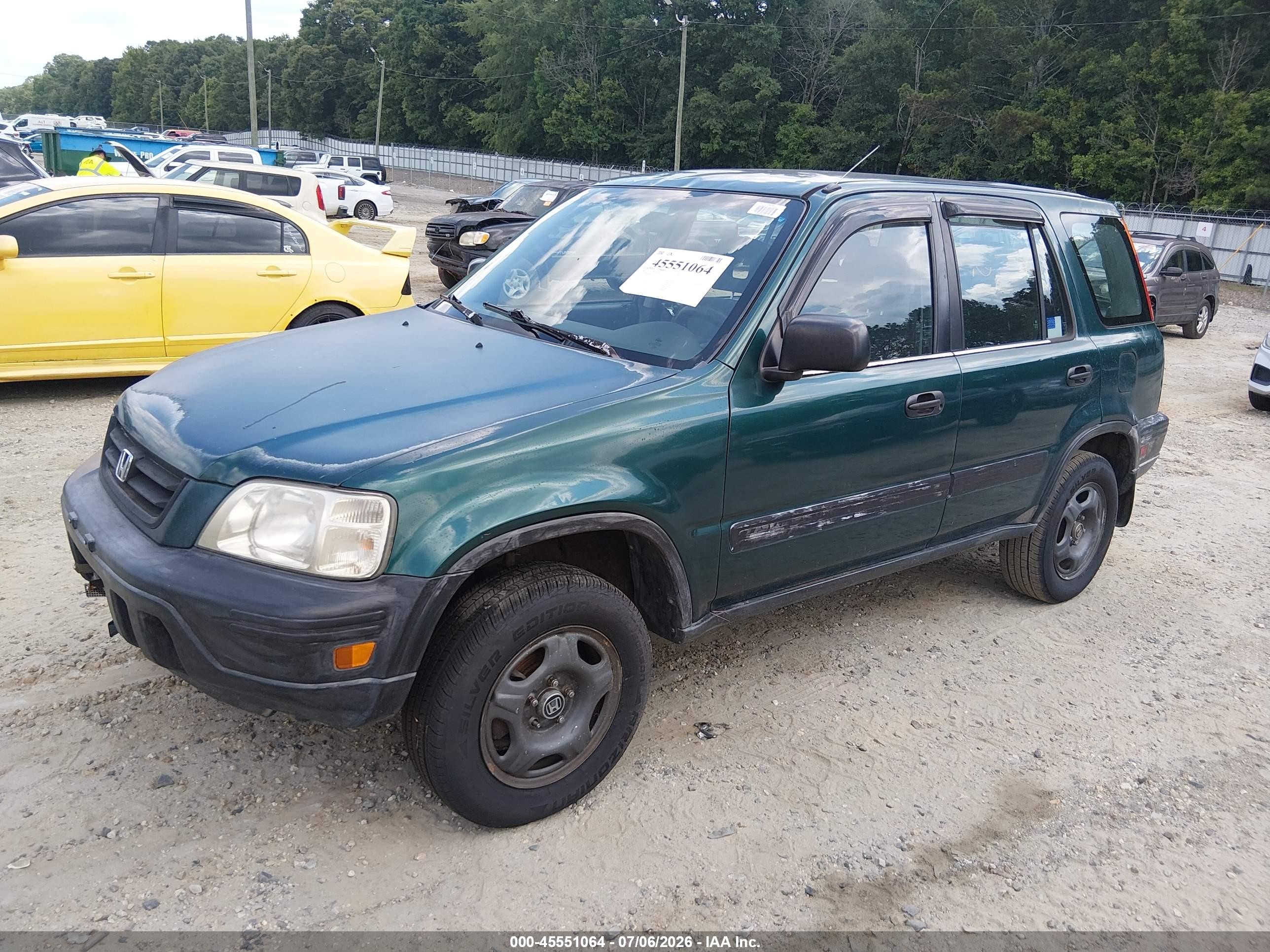 2001 Honda Cr-v Lx Green vin: JHLRD18471C012545