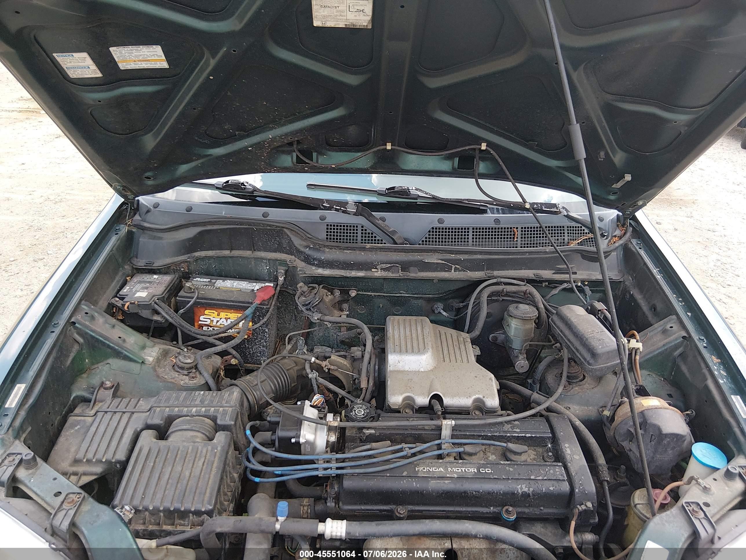 2001 Honda Cr-v Lx Green vin: JHLRD18471C012545
