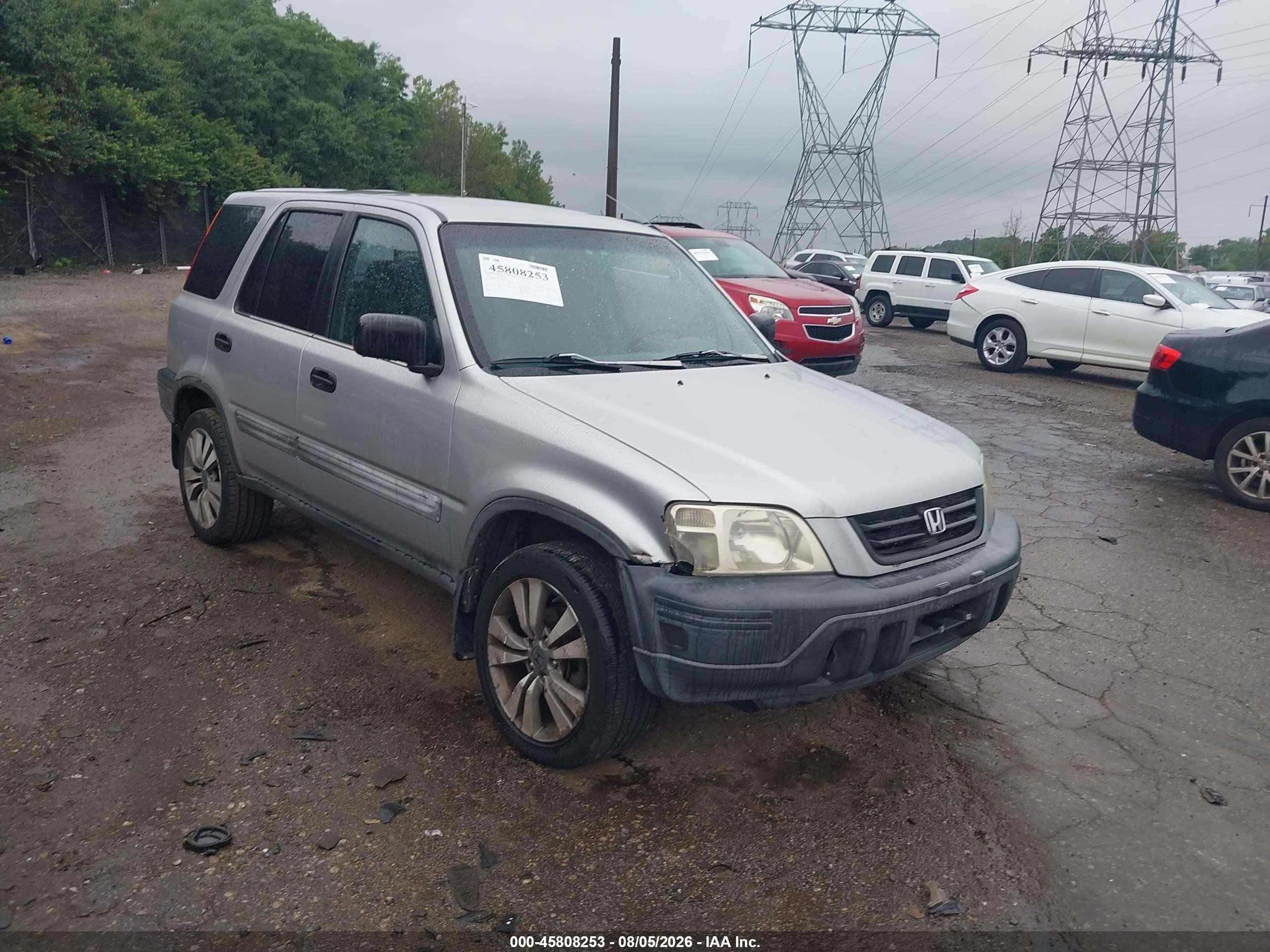 2001 Honda Cr-v Lx Silver vin: JHLRD18481C033968