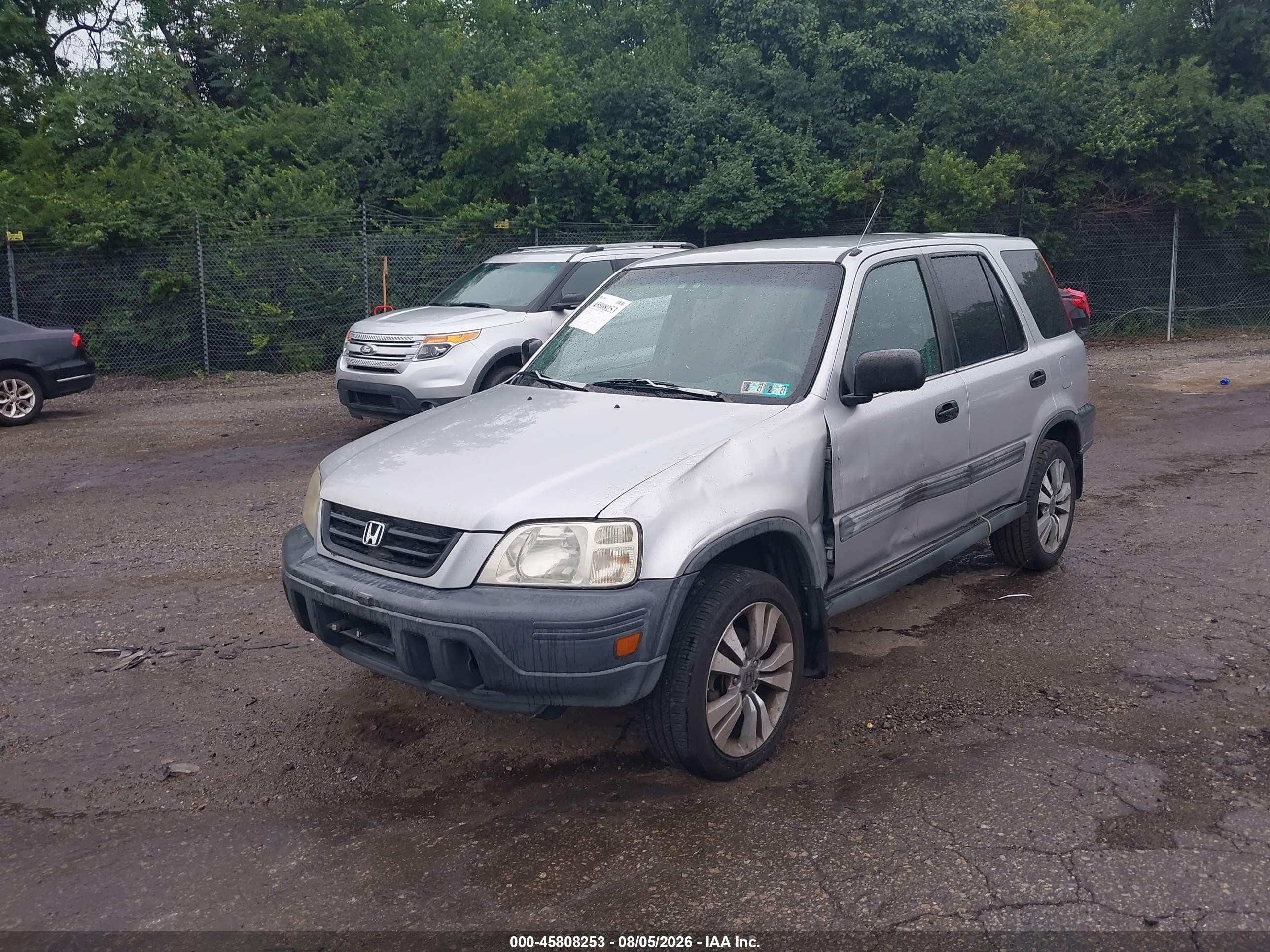 2001 Honda Cr-v Lx Silver vin: JHLRD18481C033968