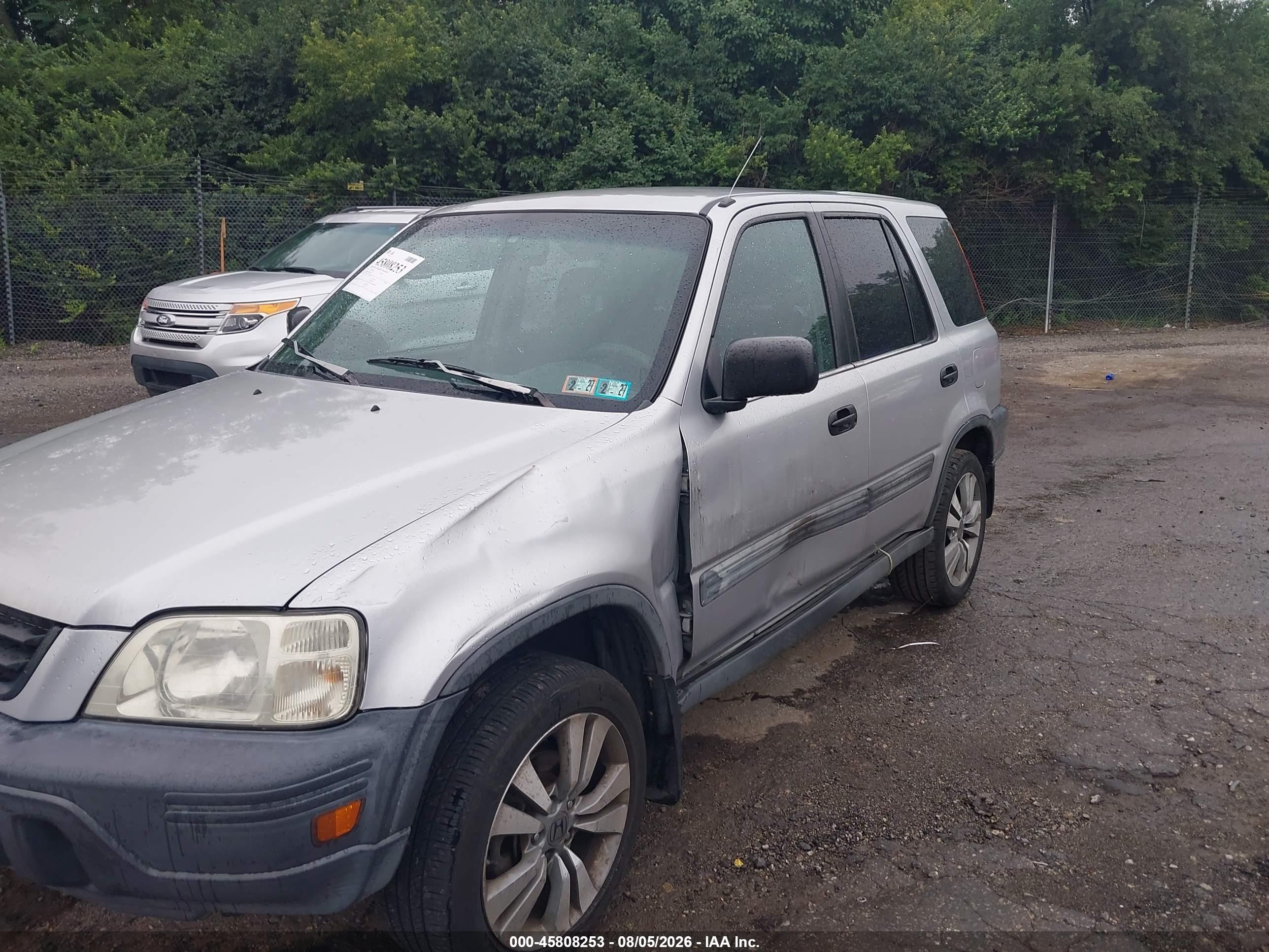 2001 Honda Cr-v Lx Silver vin: JHLRD18481C033968