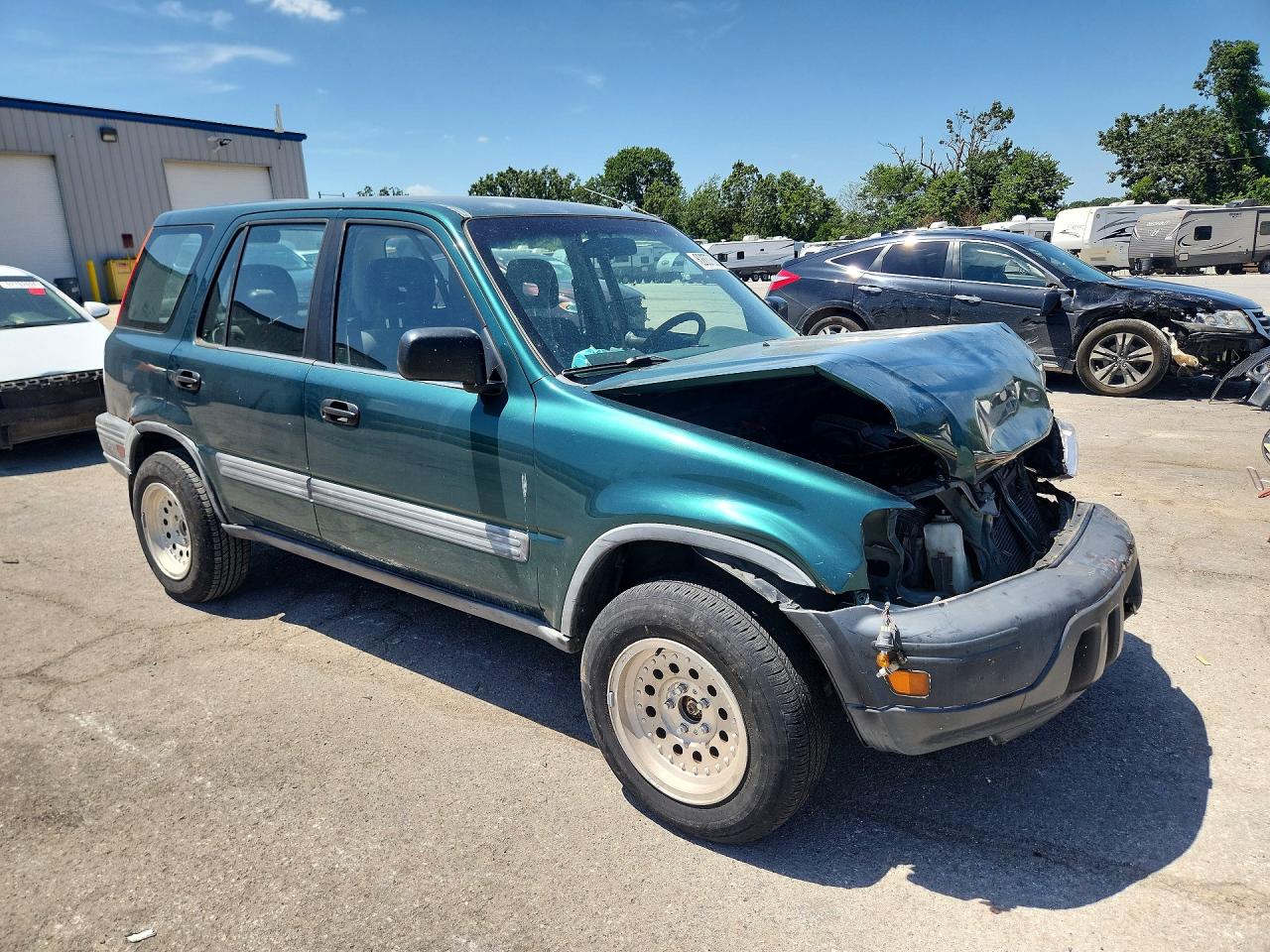 1999 Honda Cr-v Lx Green vin: JHLRD1848XC036619