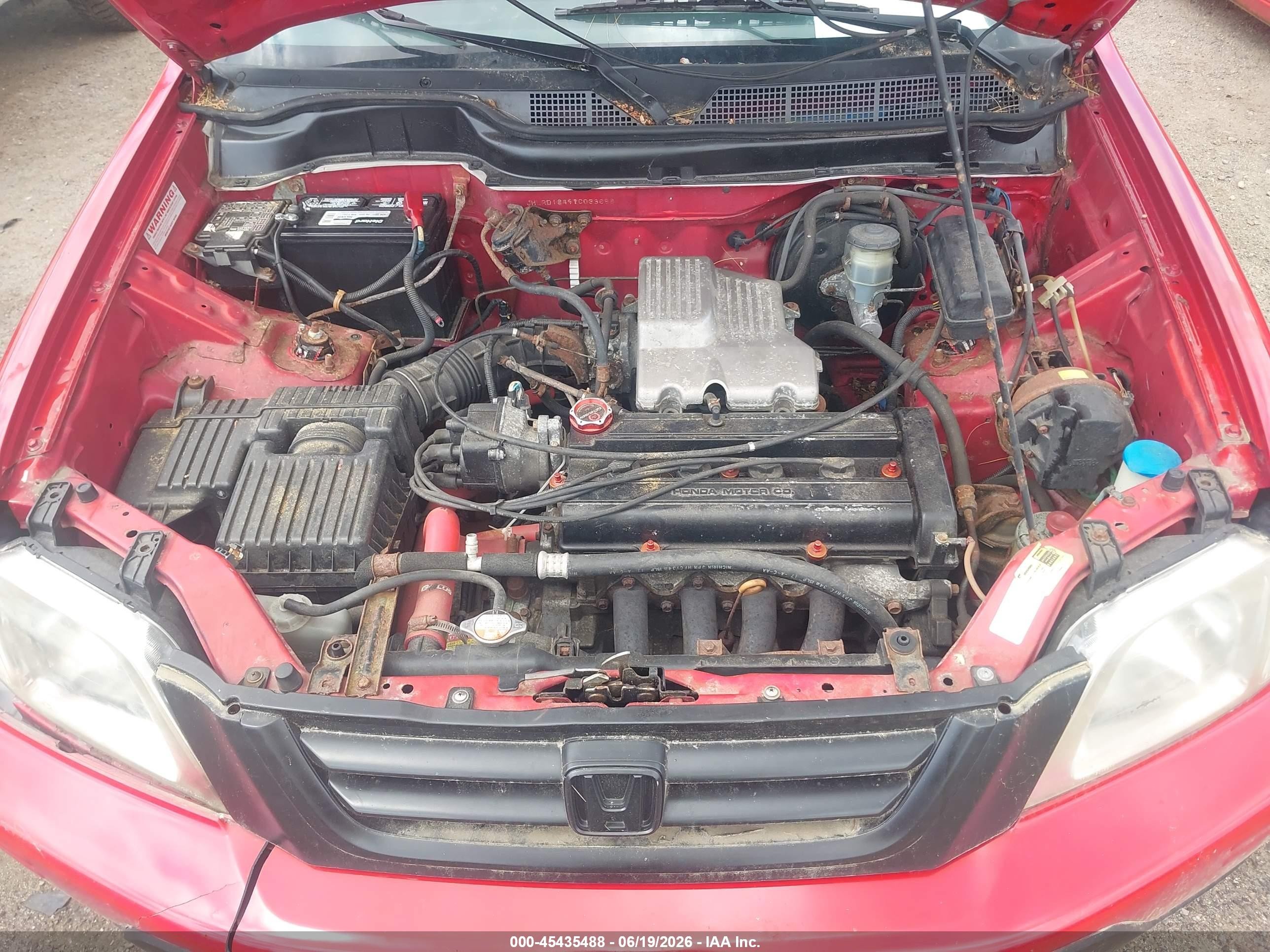 2001 Honda Cr-v Lx Красный vin: JHLRD18491C033686