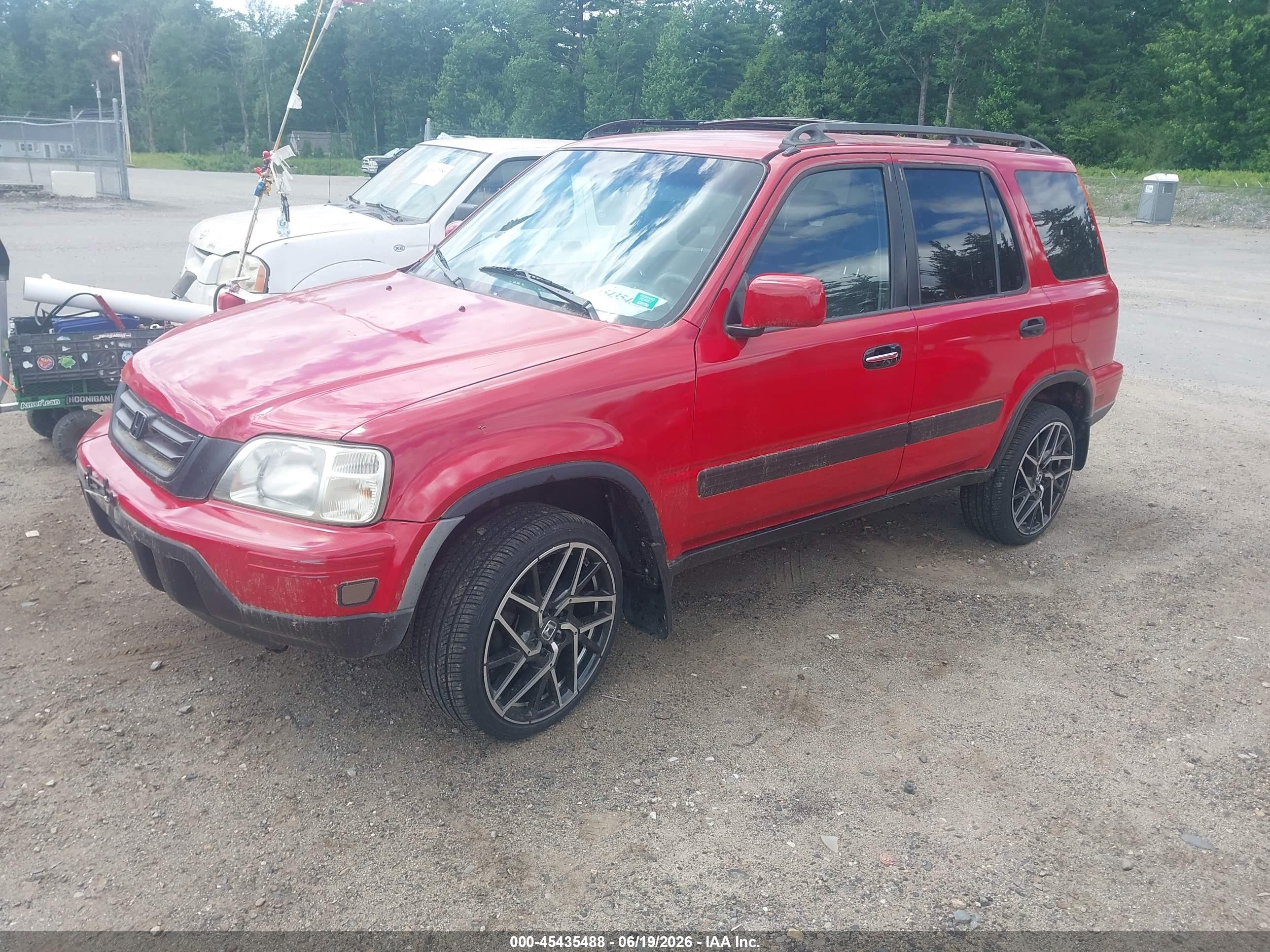 2001 Honda Cr-v Lx Красный vin: JHLRD18491C033686