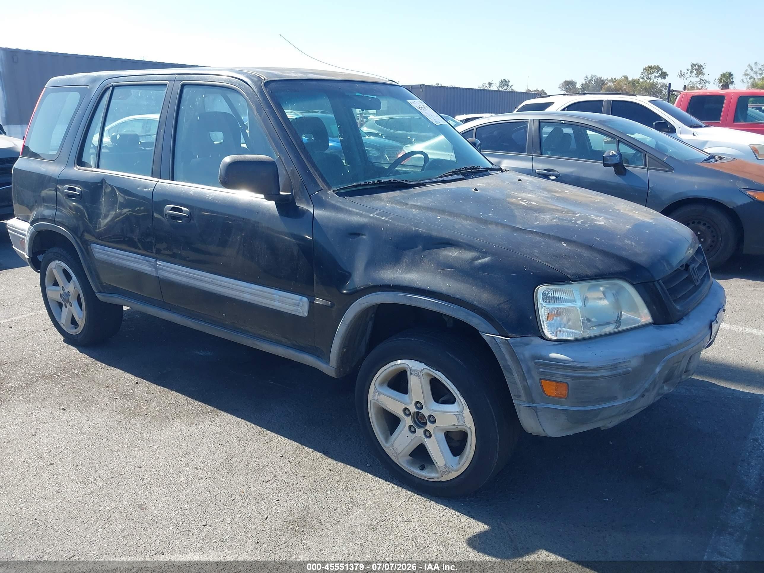 1998 Honda Cr-v Lx Black vin: JHLRD1849WC094527