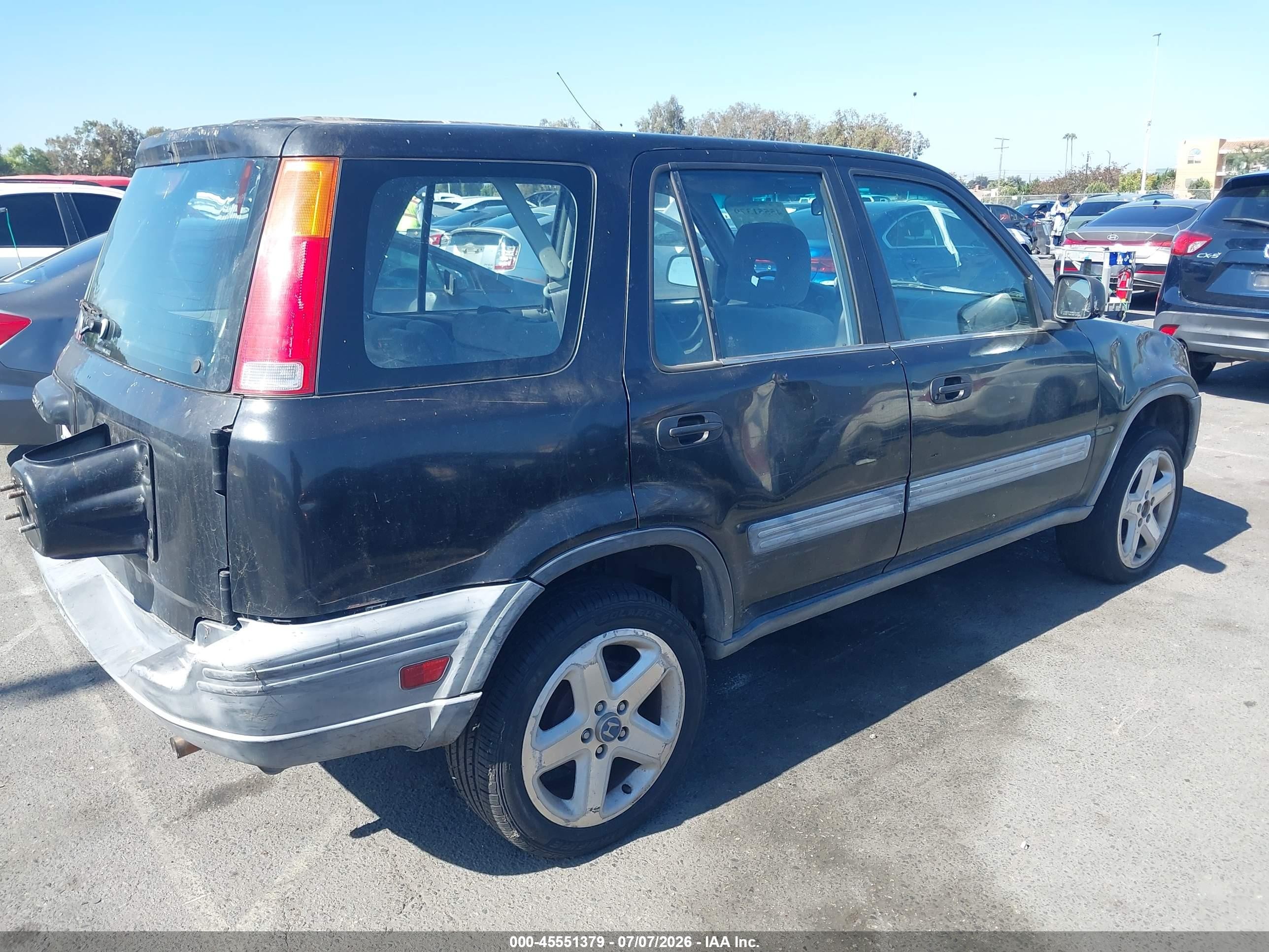 1998 Honda Cr-v Lx Black vin: JHLRD1849WC094527