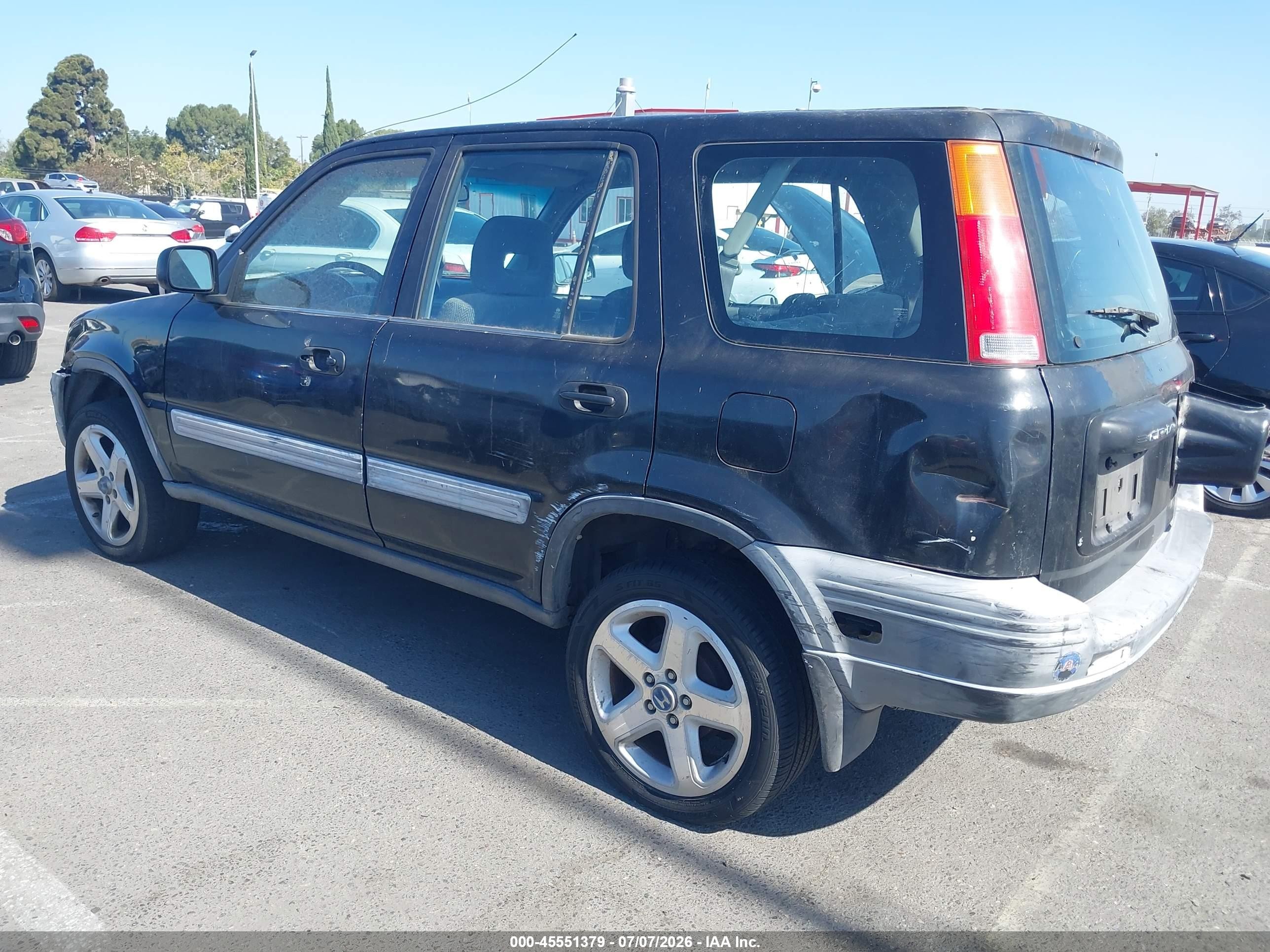 1998 Honda Cr-v Lx Black vin: JHLRD1849WC094527