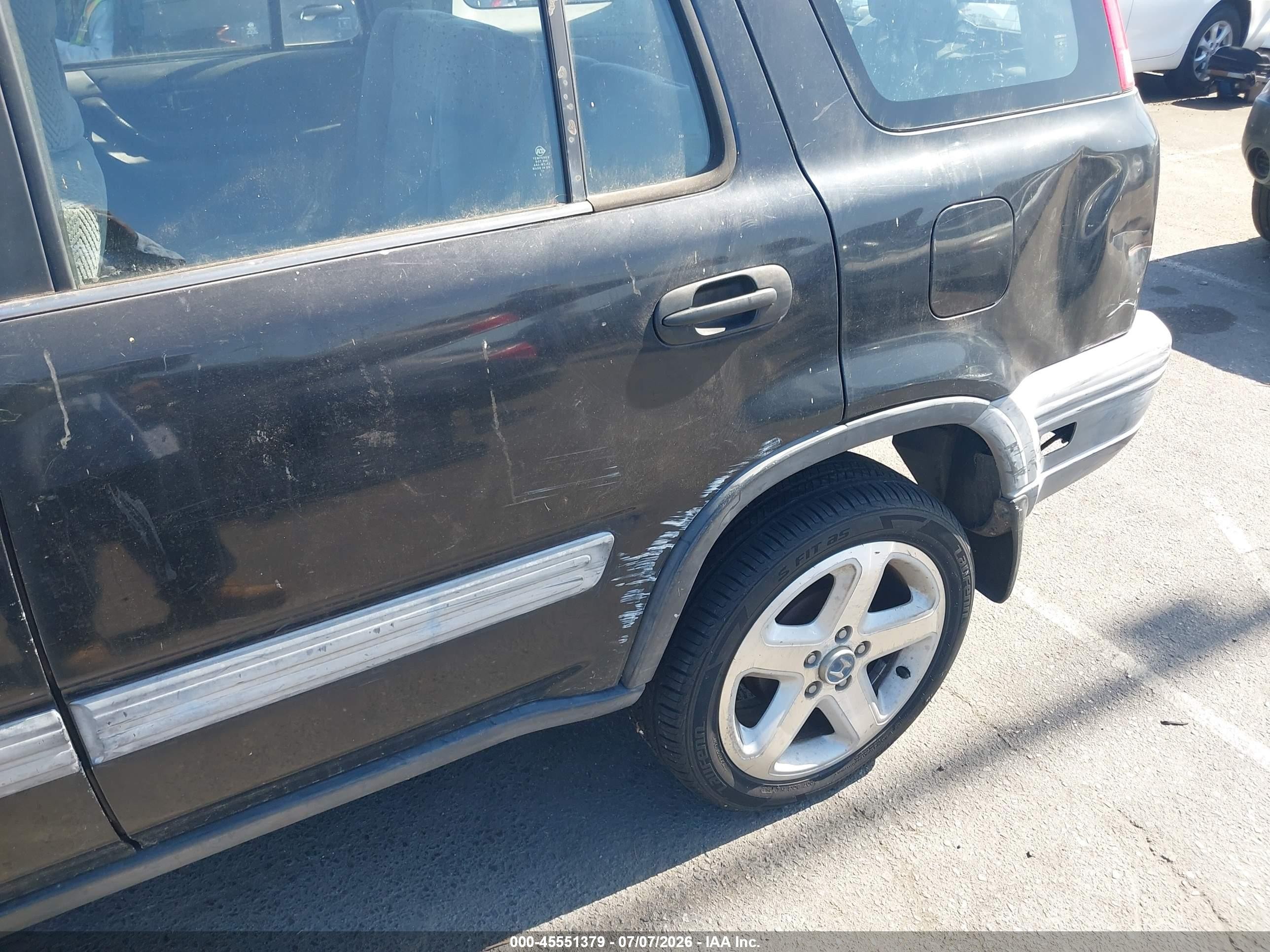 1998 Honda Cr-v Lx Black vin: JHLRD1849WC094527