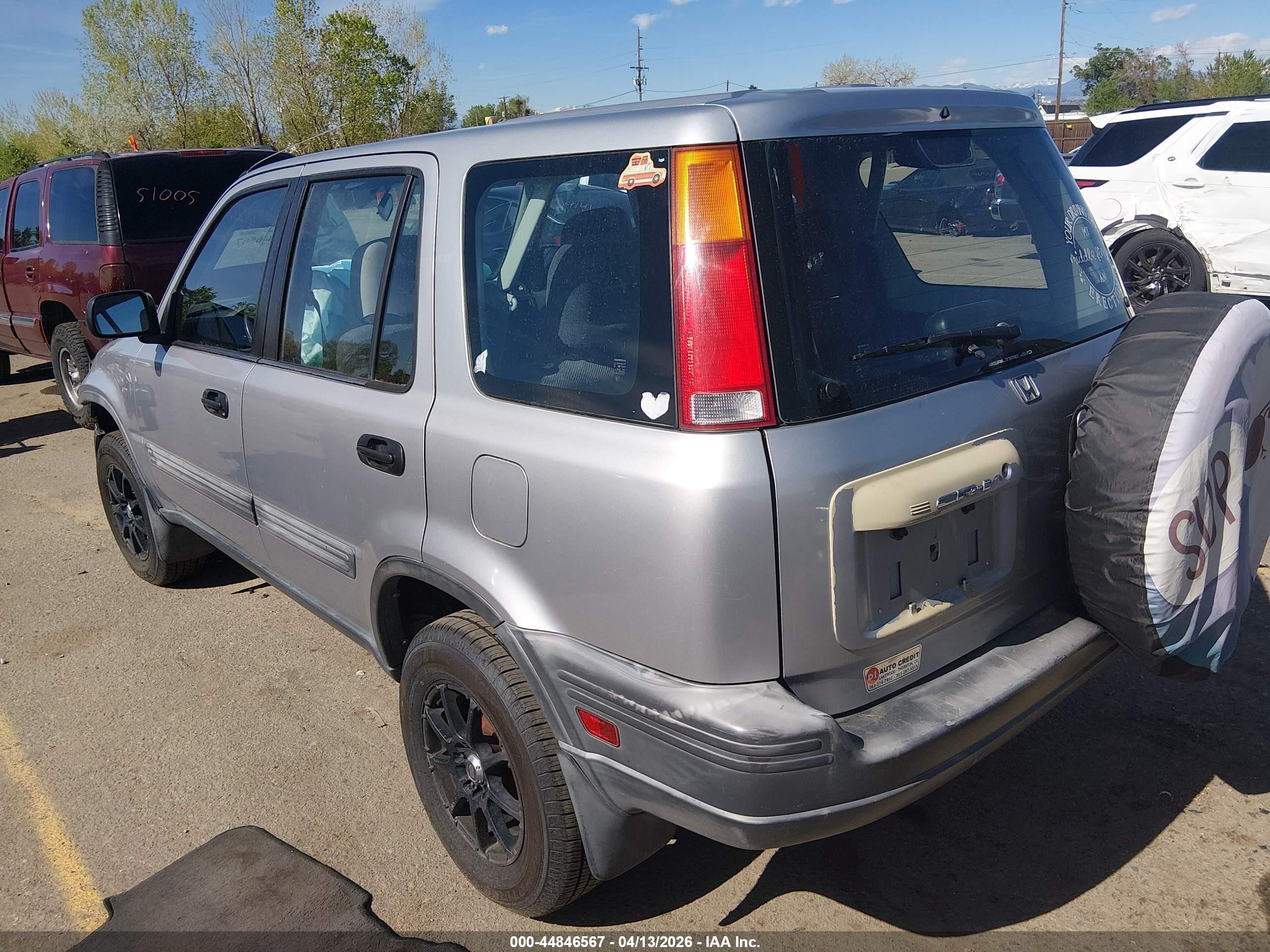 2001 Honda Cr-v Lx Gray vin: JHLRD184X1C016945