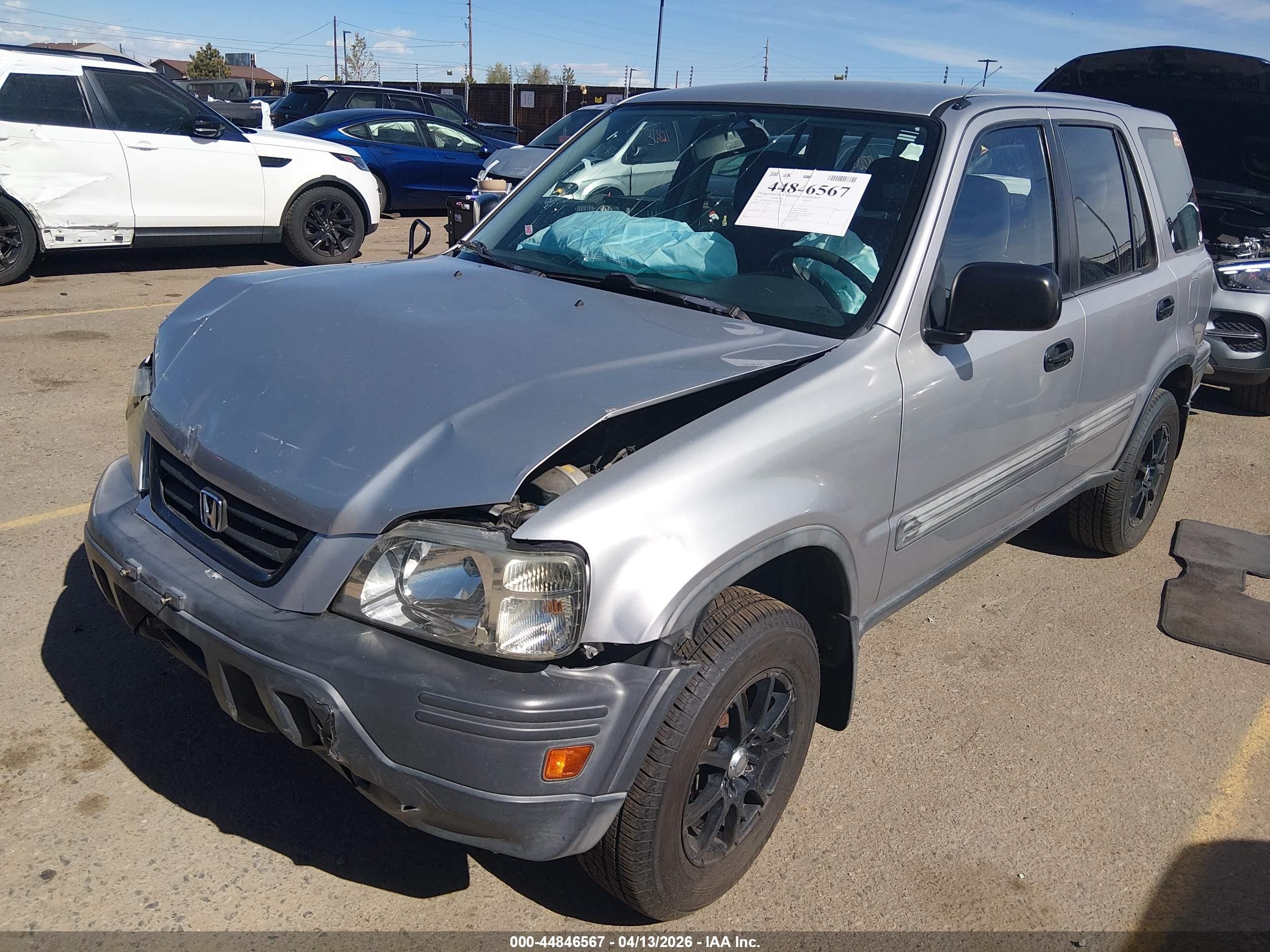 2001 Honda Cr-v Lx Gray vin: JHLRD184X1C016945