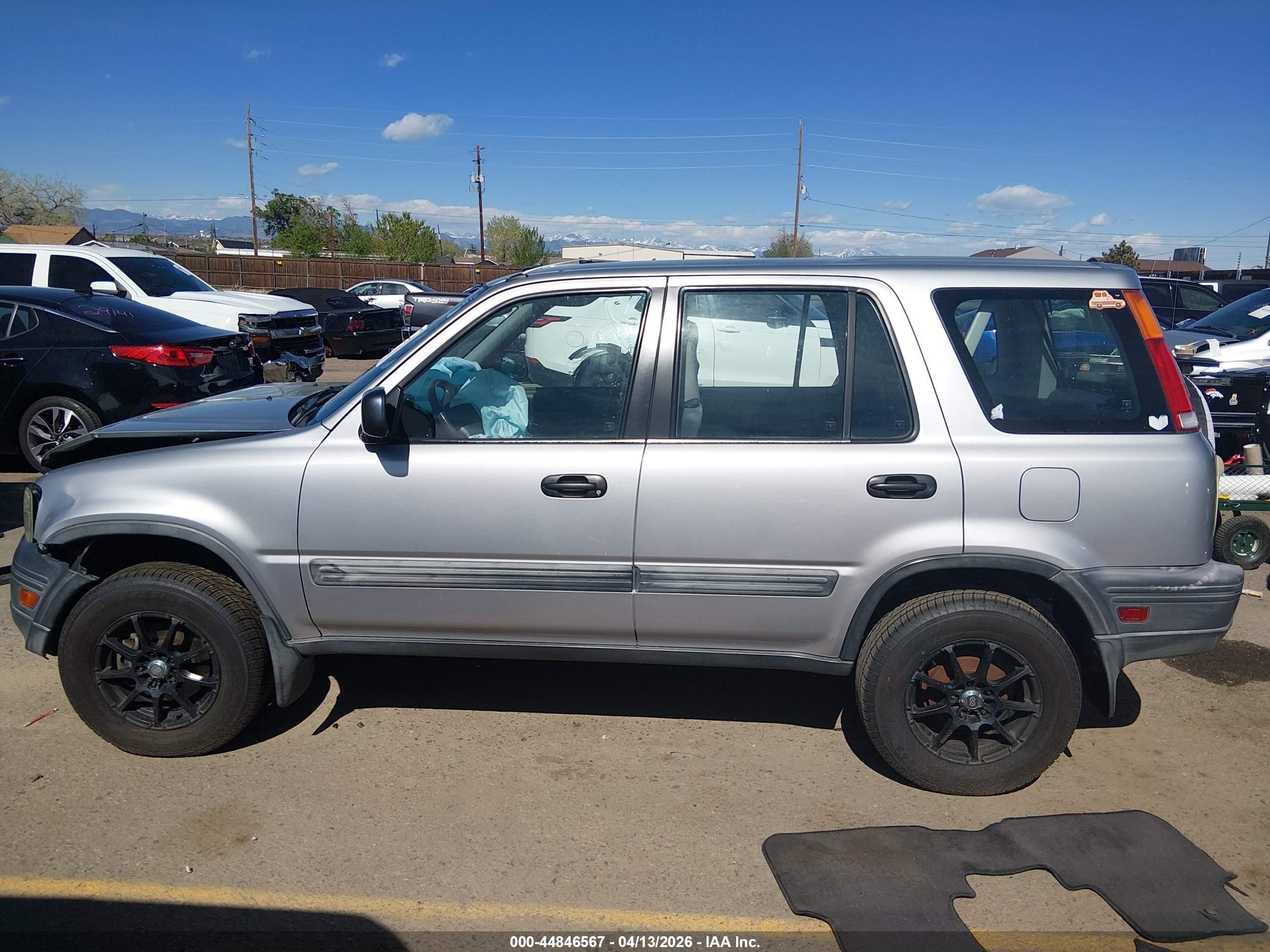 2001 Honda Cr-v Lx Gray vin: JHLRD184X1C016945