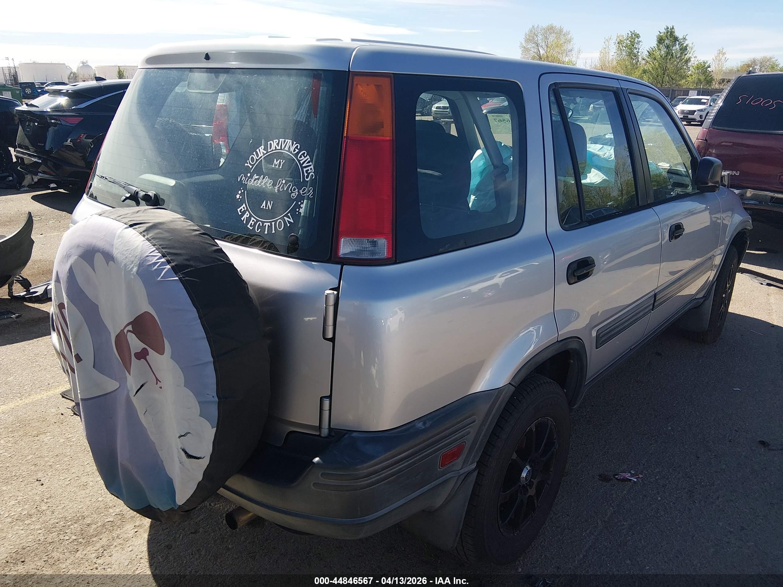 2001 Honda Cr-v Lx Gray vin: JHLRD184X1C016945