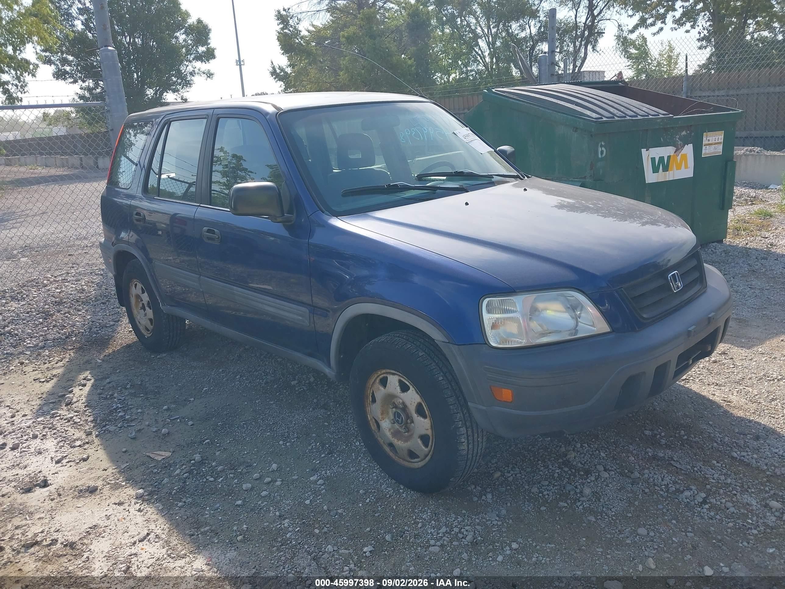 1997 Honda Cr-v   Dark Blue vin: JHLRD184XVC019219