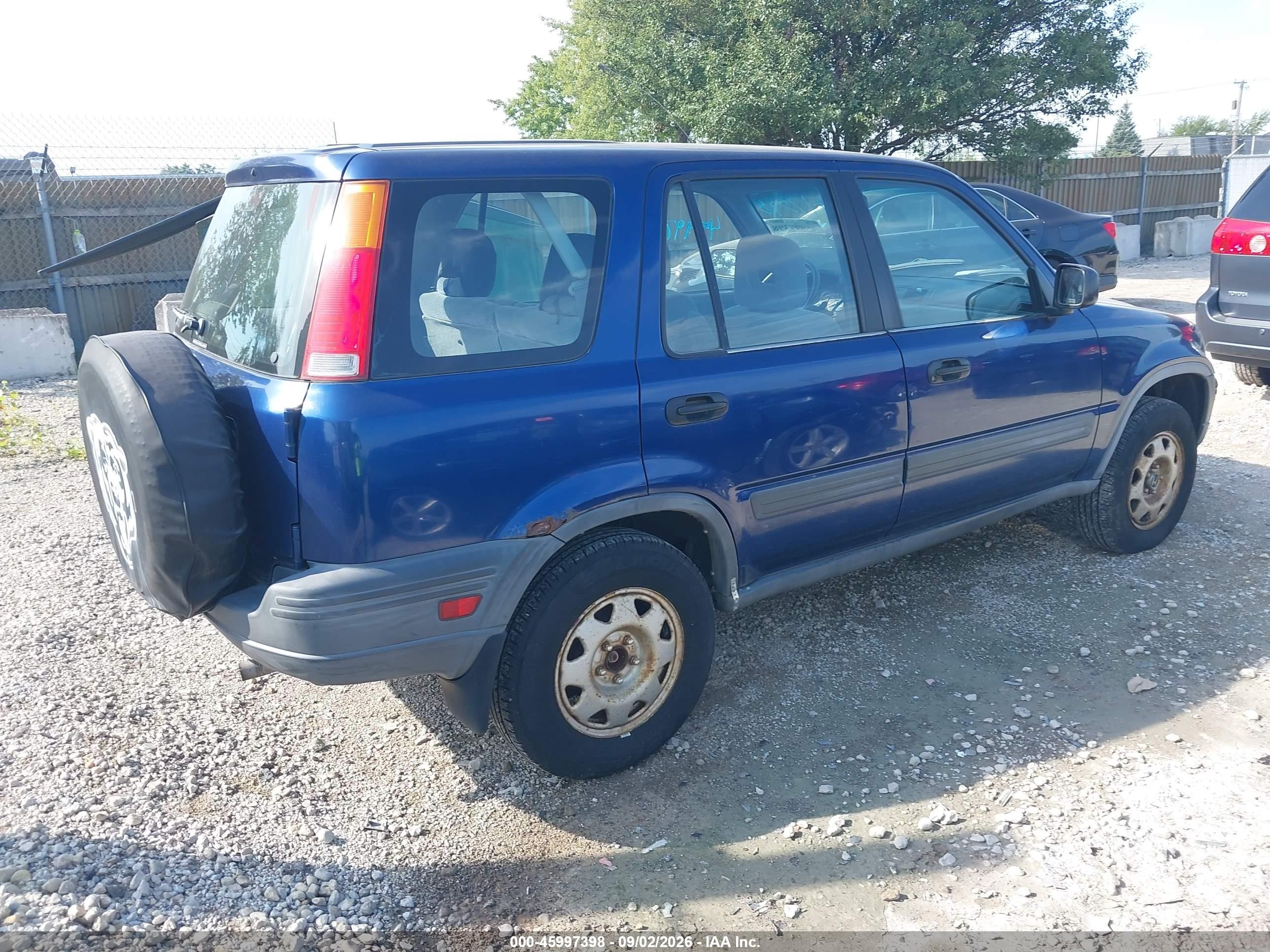 1997 Honda Cr-v   Dark Blue vin: JHLRD184XVC019219