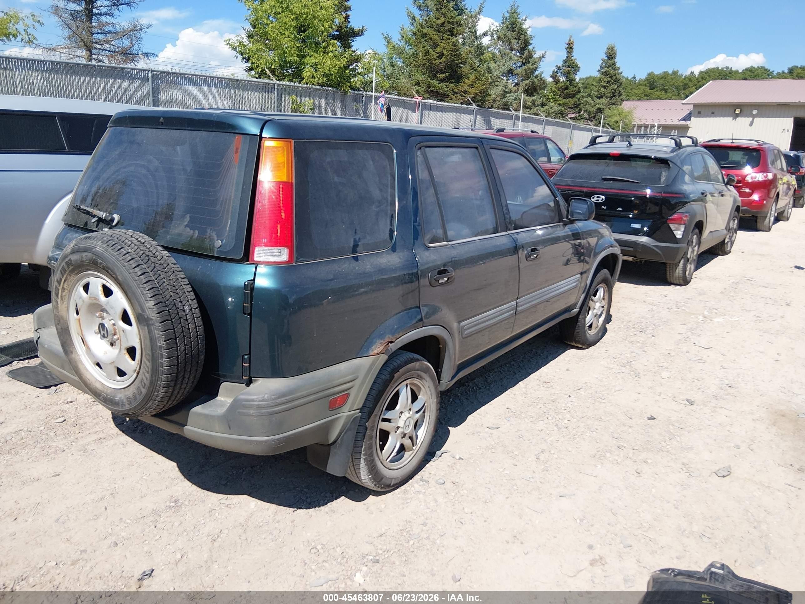 1997 Honda Cr-v   Зеленый vin: JHLRD1850VC041707