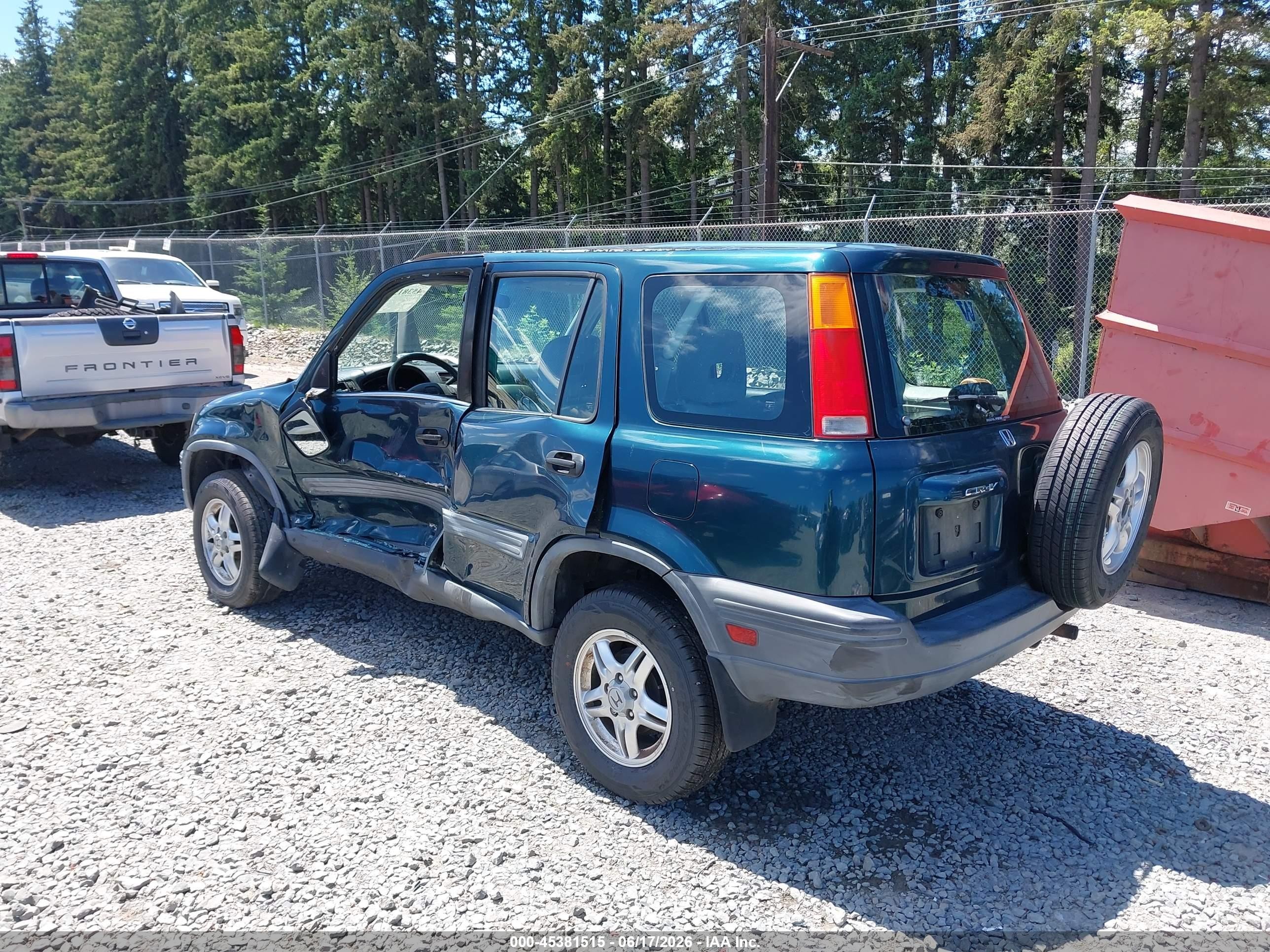 1997 Honda Cr-v   Зеленый vin: JHLRD1851VC042395