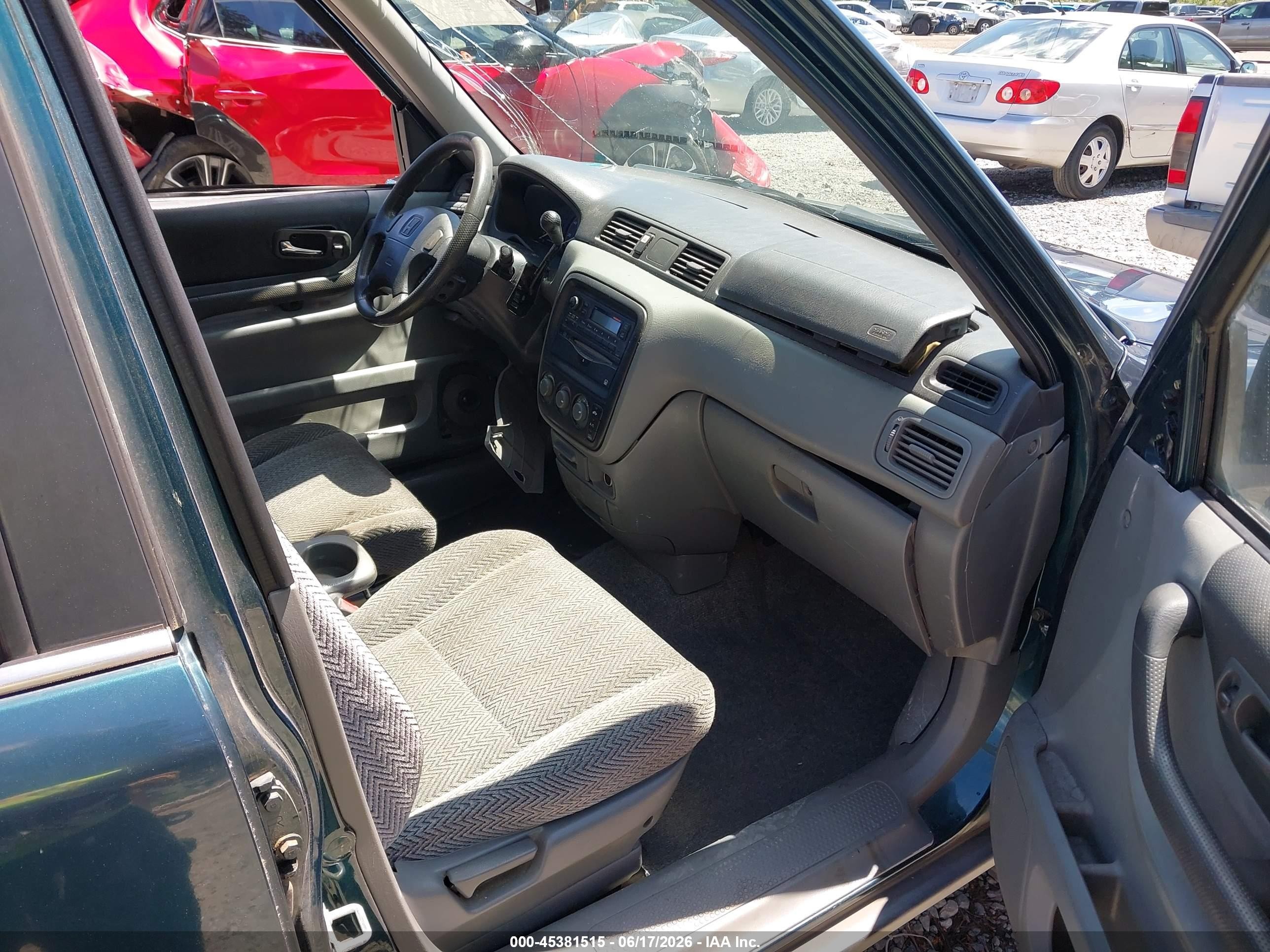 1997 Honda Cr-v   Зеленый vin: JHLRD1851VC042395