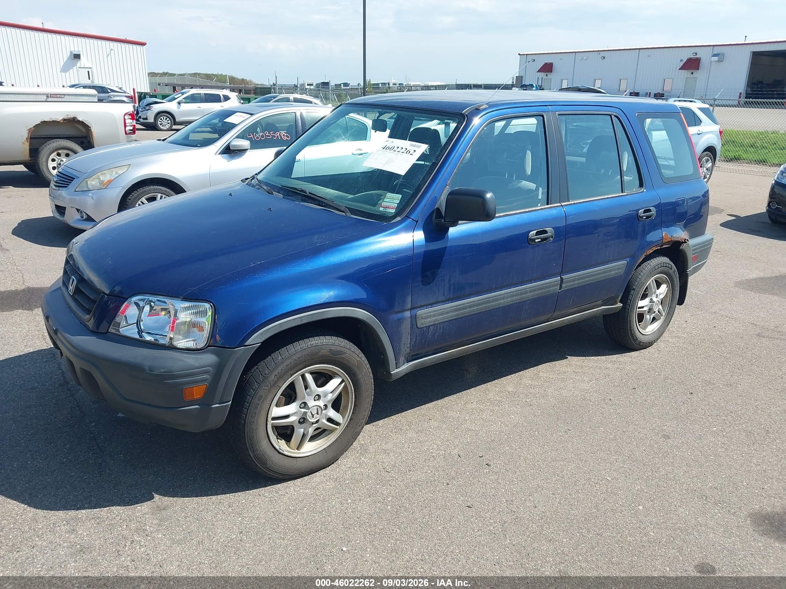 1997 Honda Cr-v   Blue vin: JHLRD1852VC015528