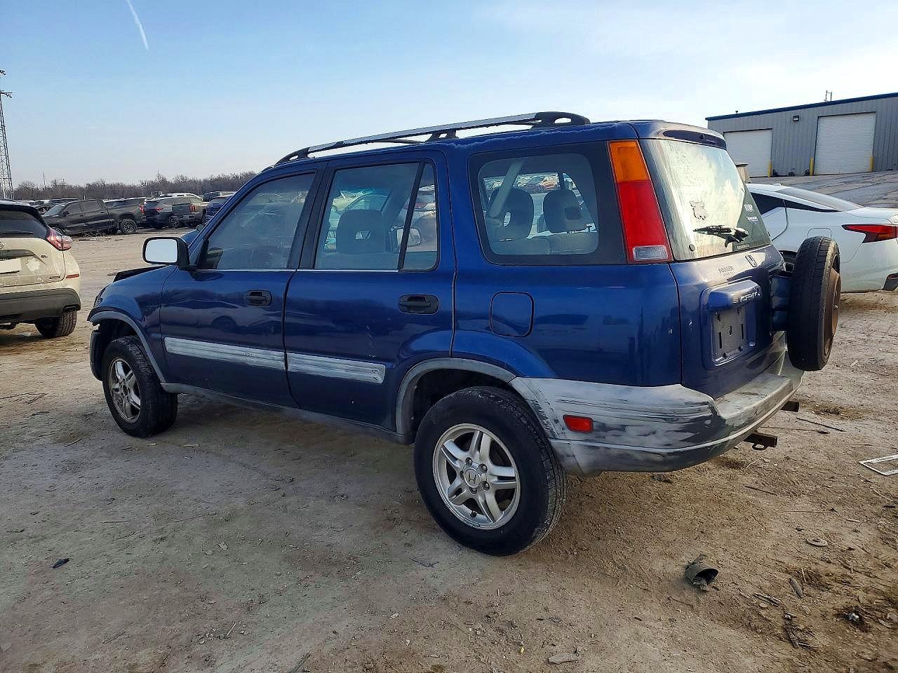 1997 Honda Cr-v Lx Blue vin: JHLRD1852VC048027