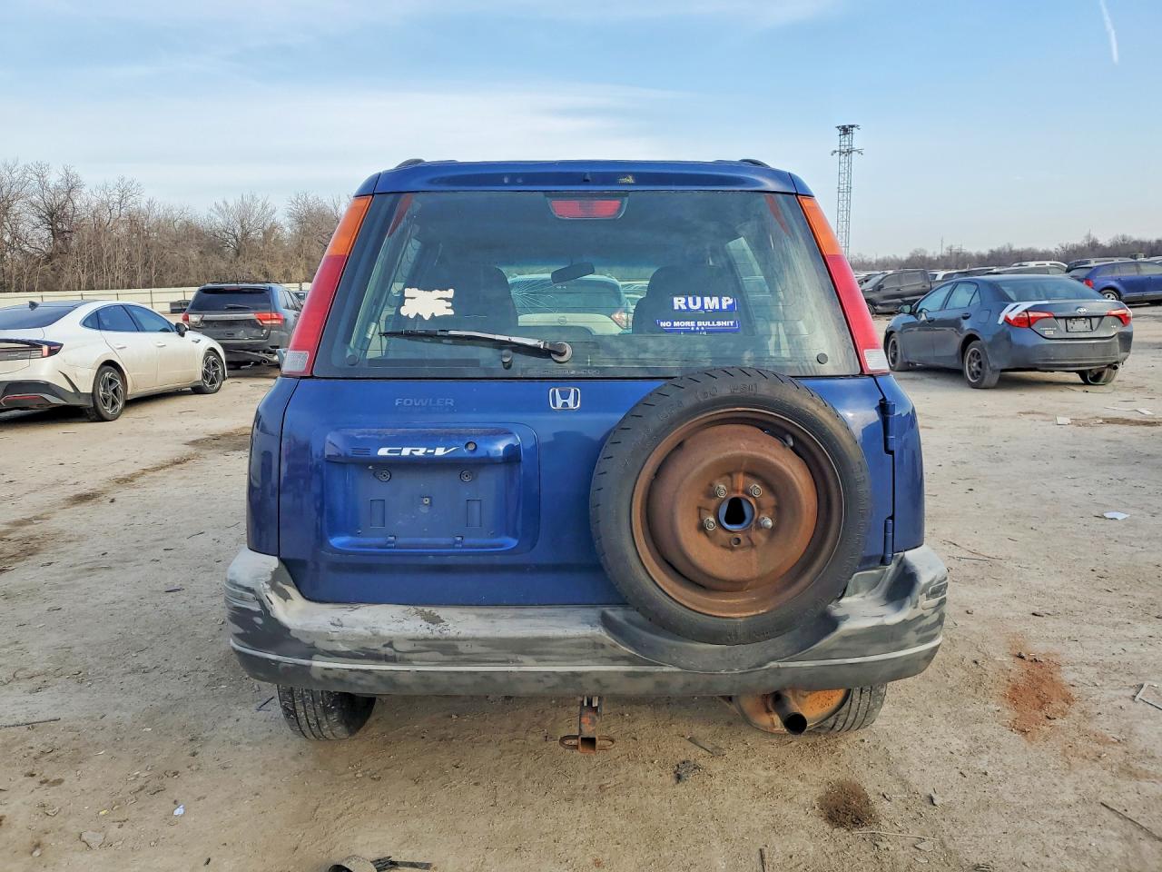 1997 Honda Cr-v Lx Blue vin: JHLRD1852VC048027
