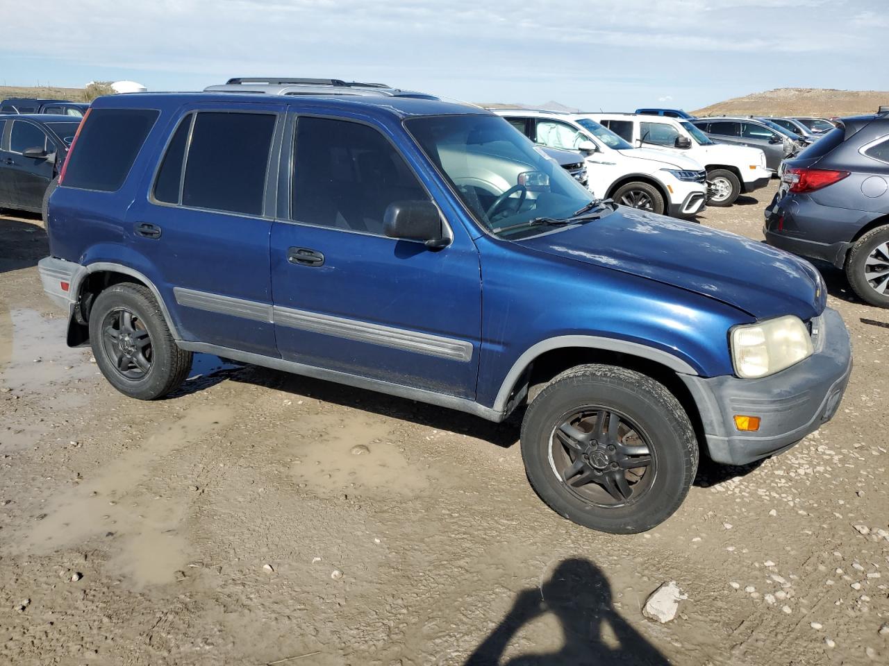 1997 Honda Cr-v Lx Blue vin: JHLRD1852VC070125