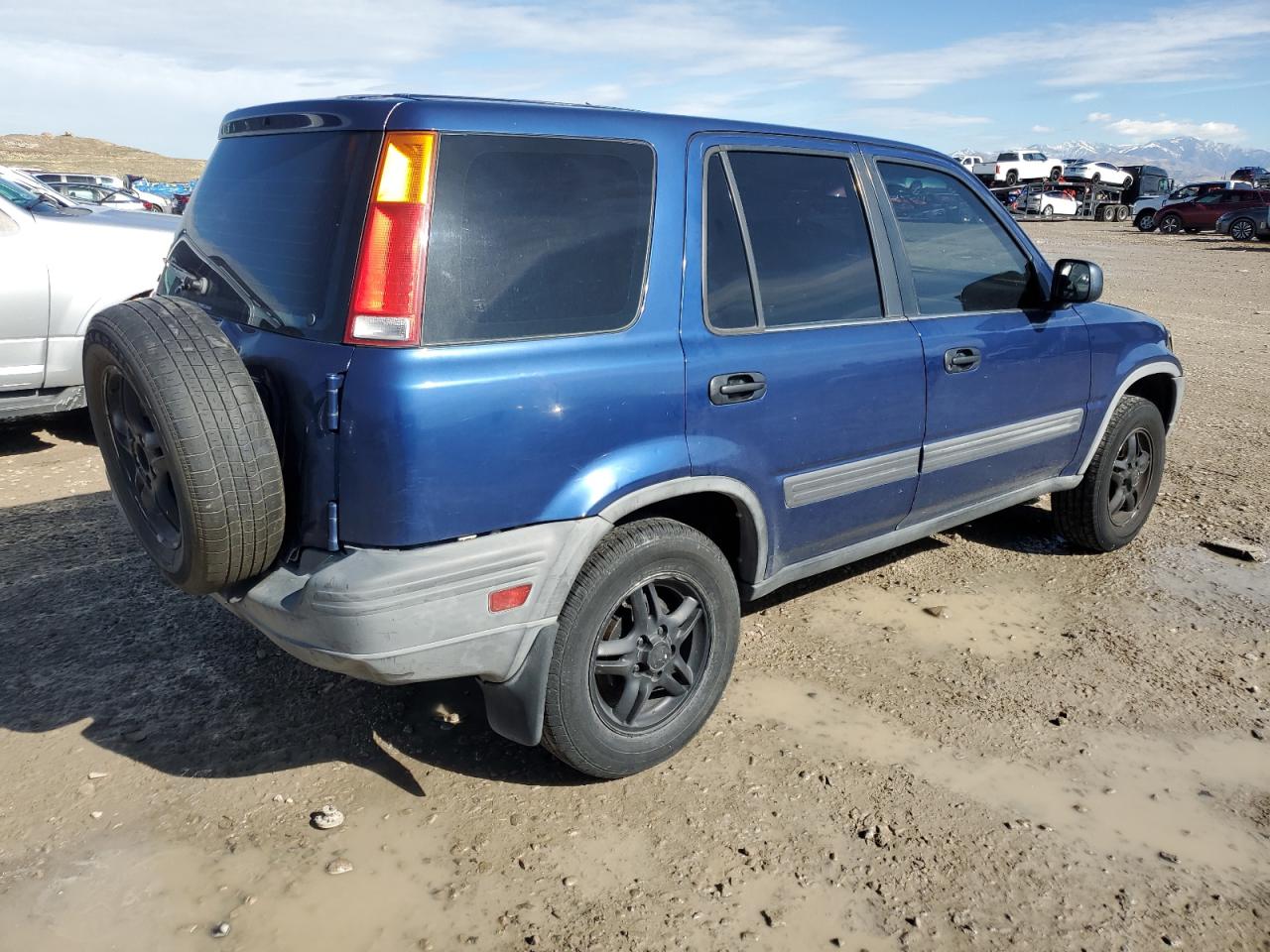 1997 Honda Cr-v Lx Blue vin: JHLRD1852VC070125