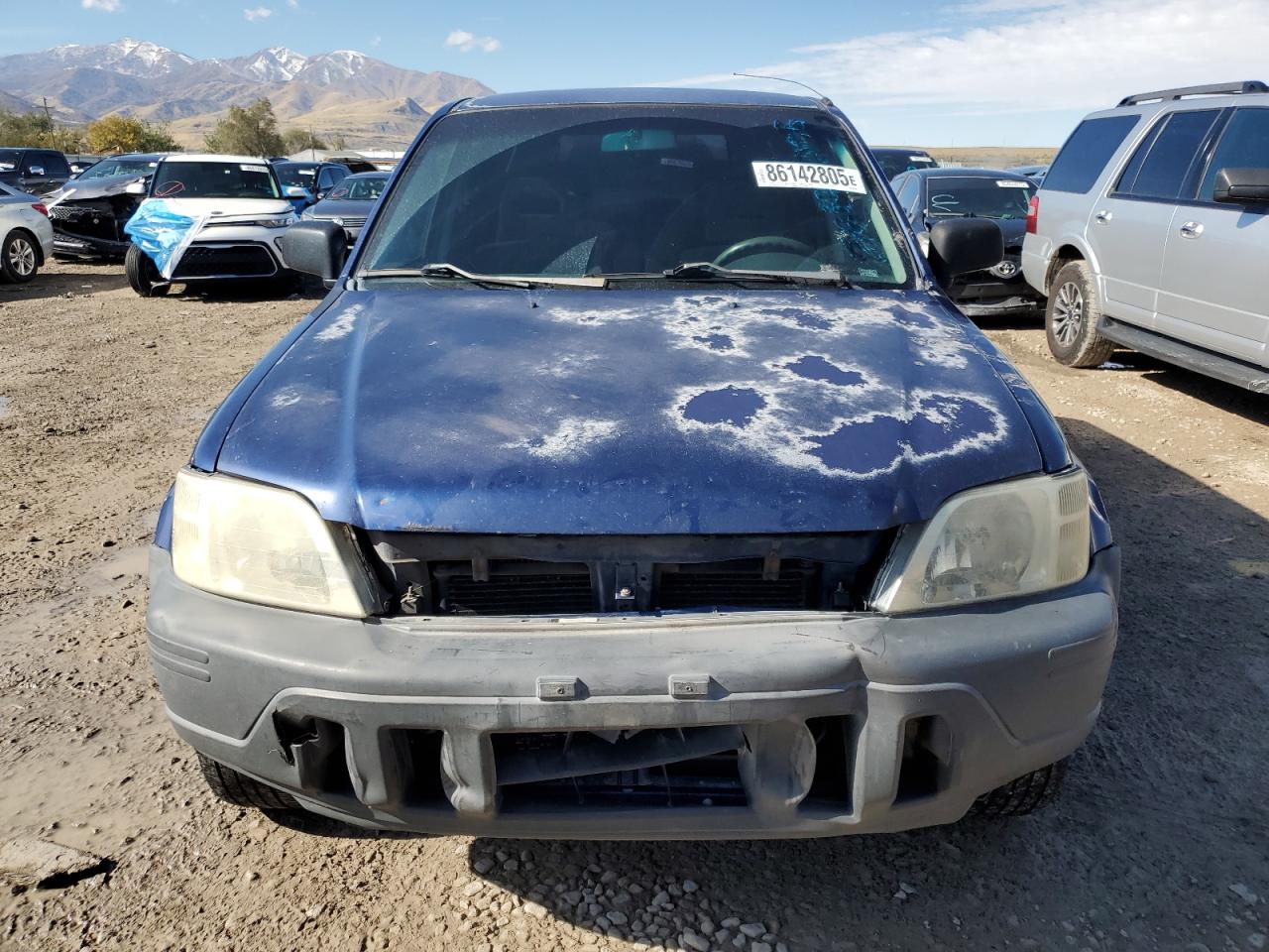1997 Honda Cr-v Lx Blue vin: JHLRD1852VC070125