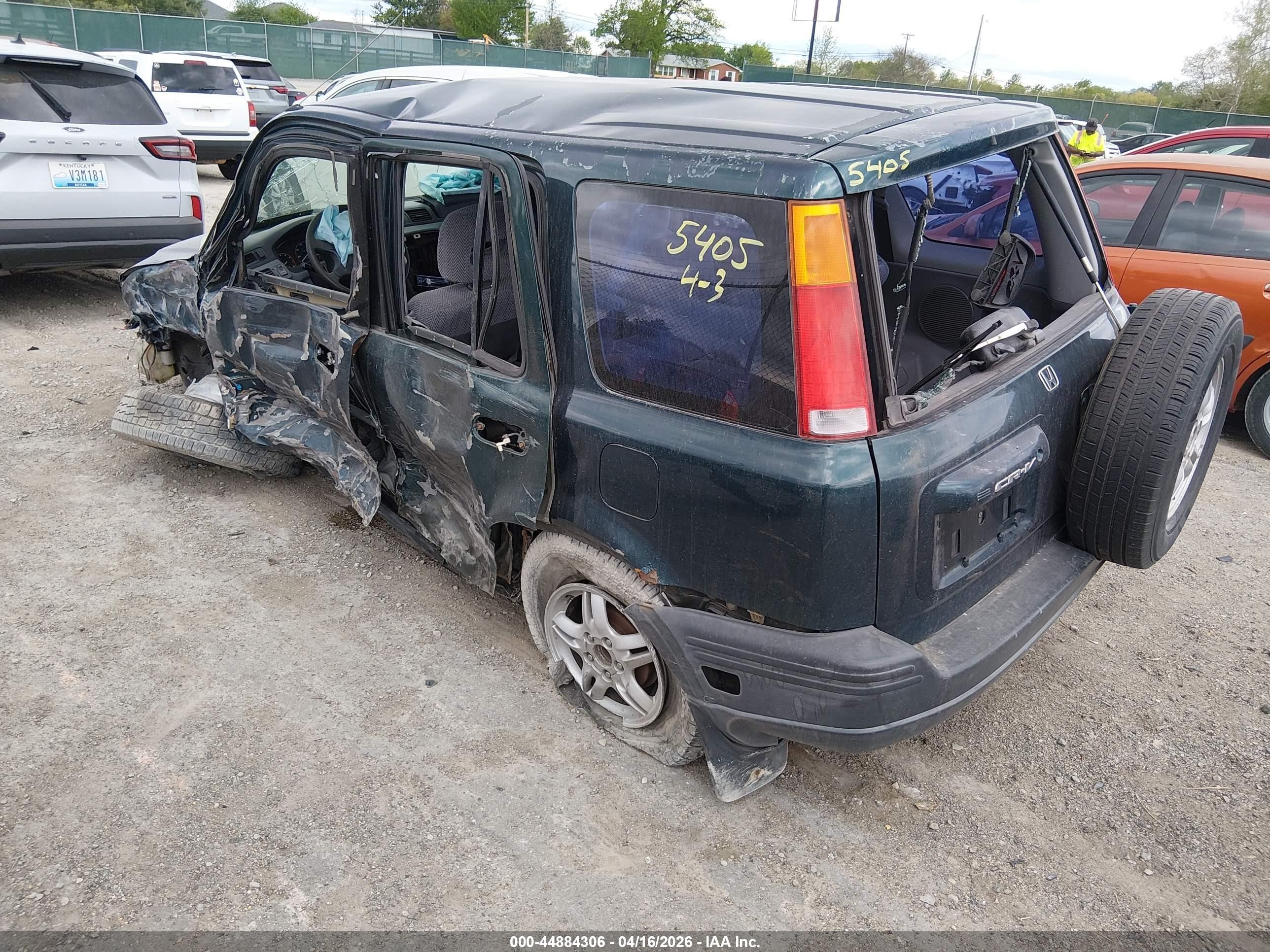 1997 Honda Cr-v   Green vin: JHLRD1853VC025405