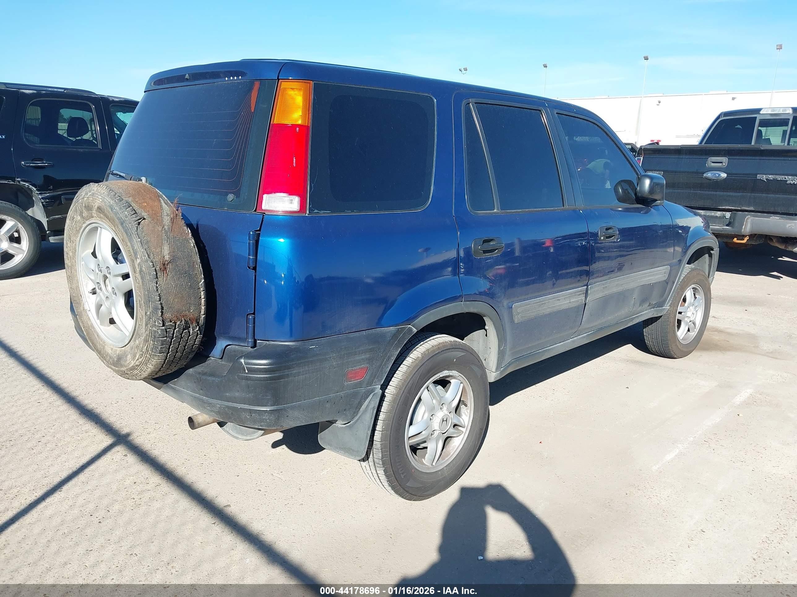 1997 Honda Cr-v Blue vin: JHLRD1853VC038526