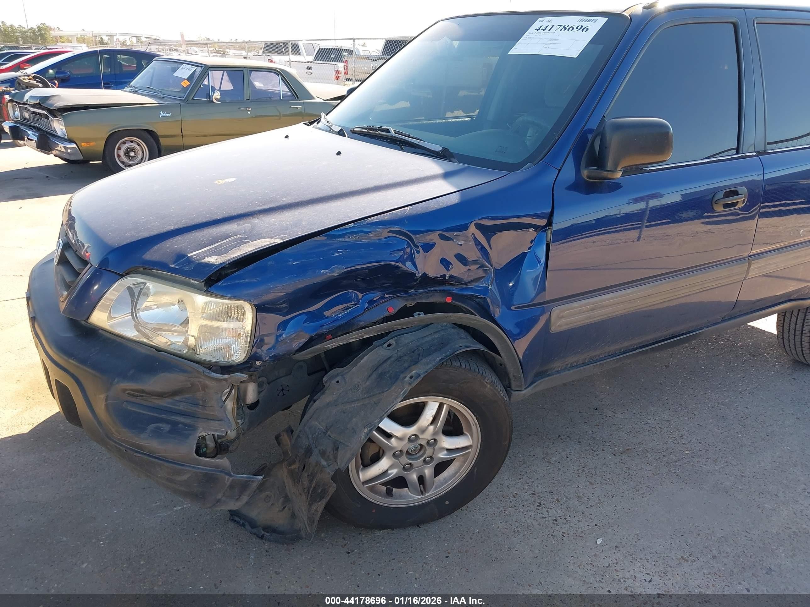 1997 Honda Cr-v Blue vin: JHLRD1853VC038526