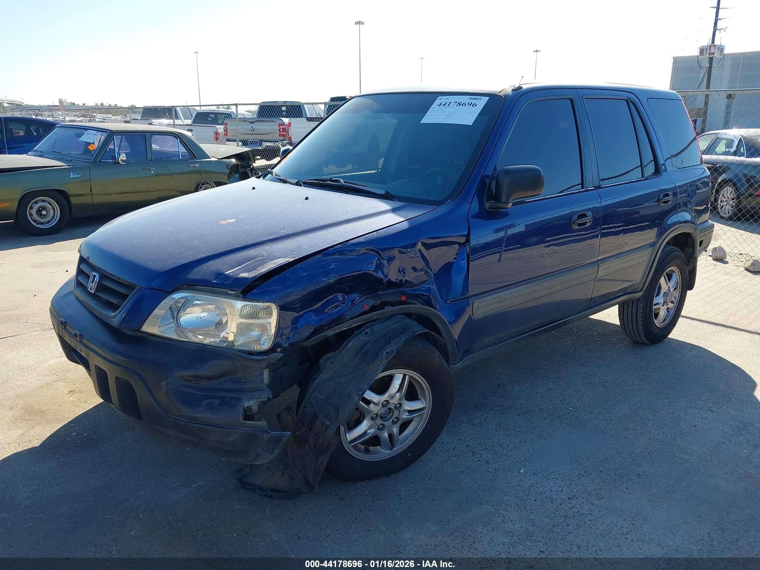 1997 Honda Cr-v Blue vin: JHLRD1853VC038526