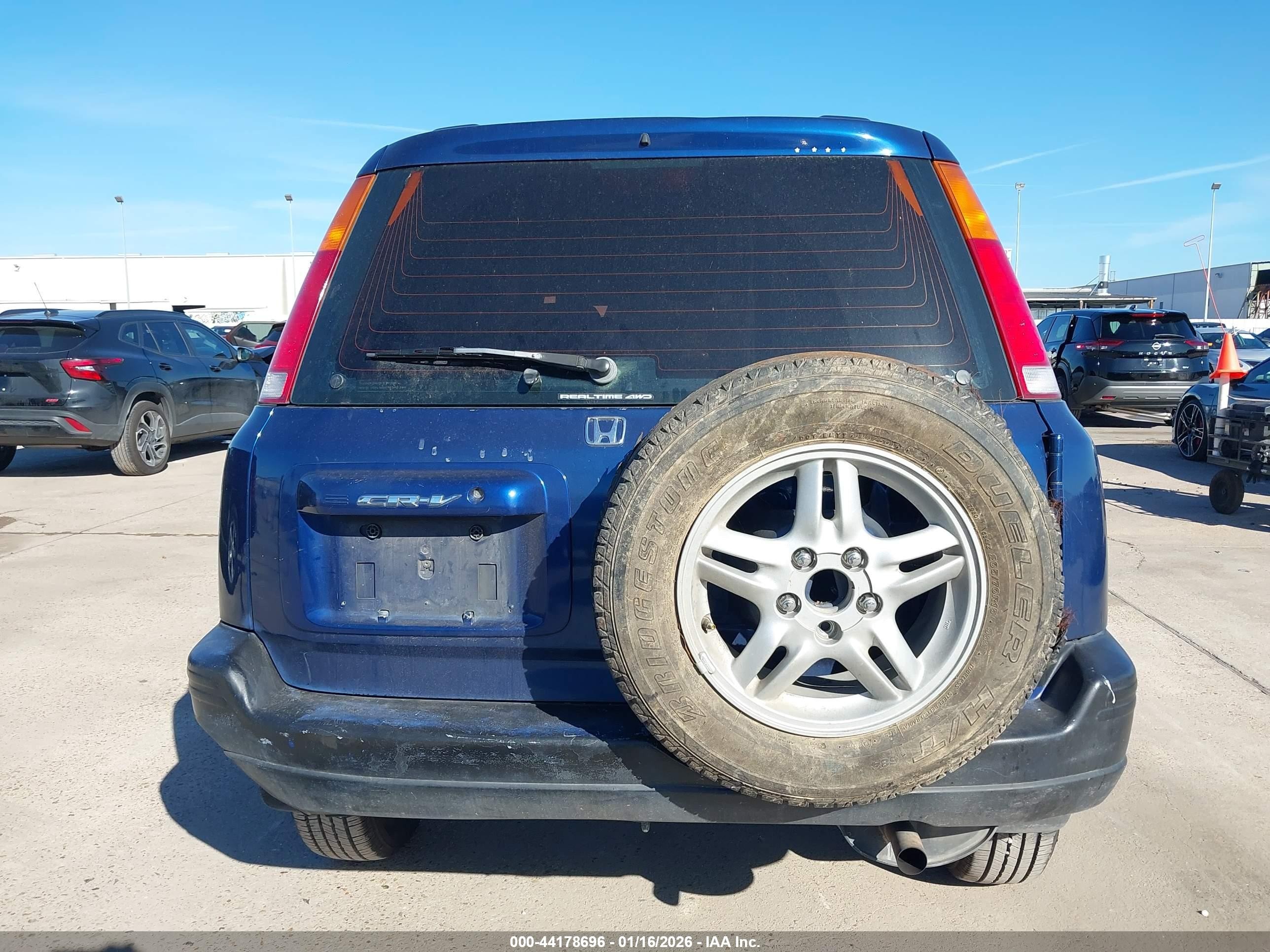 1997 Honda Cr-v Blue vin: JHLRD1853VC038526