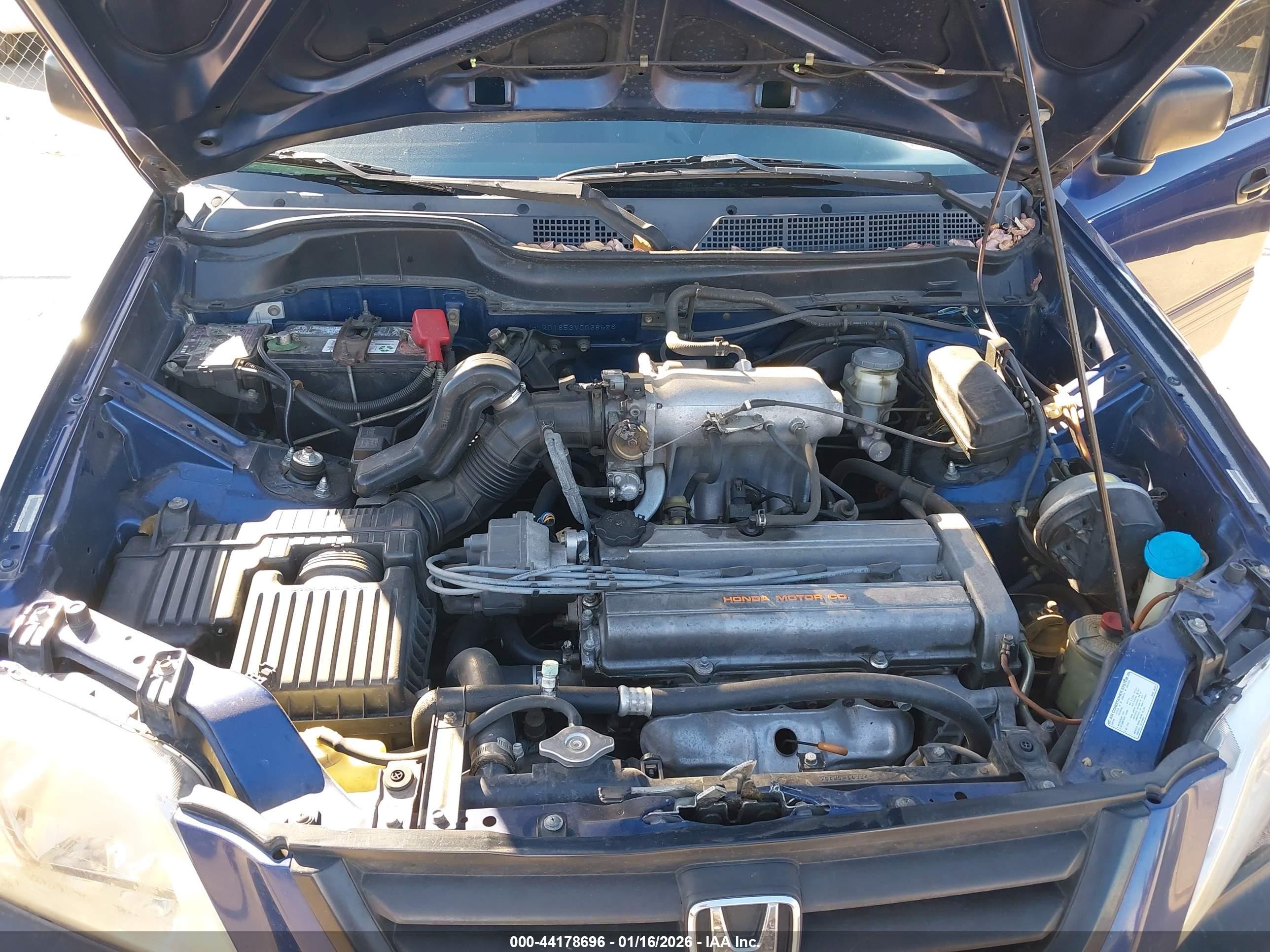 1997 Honda Cr-v Blue vin: JHLRD1853VC038526