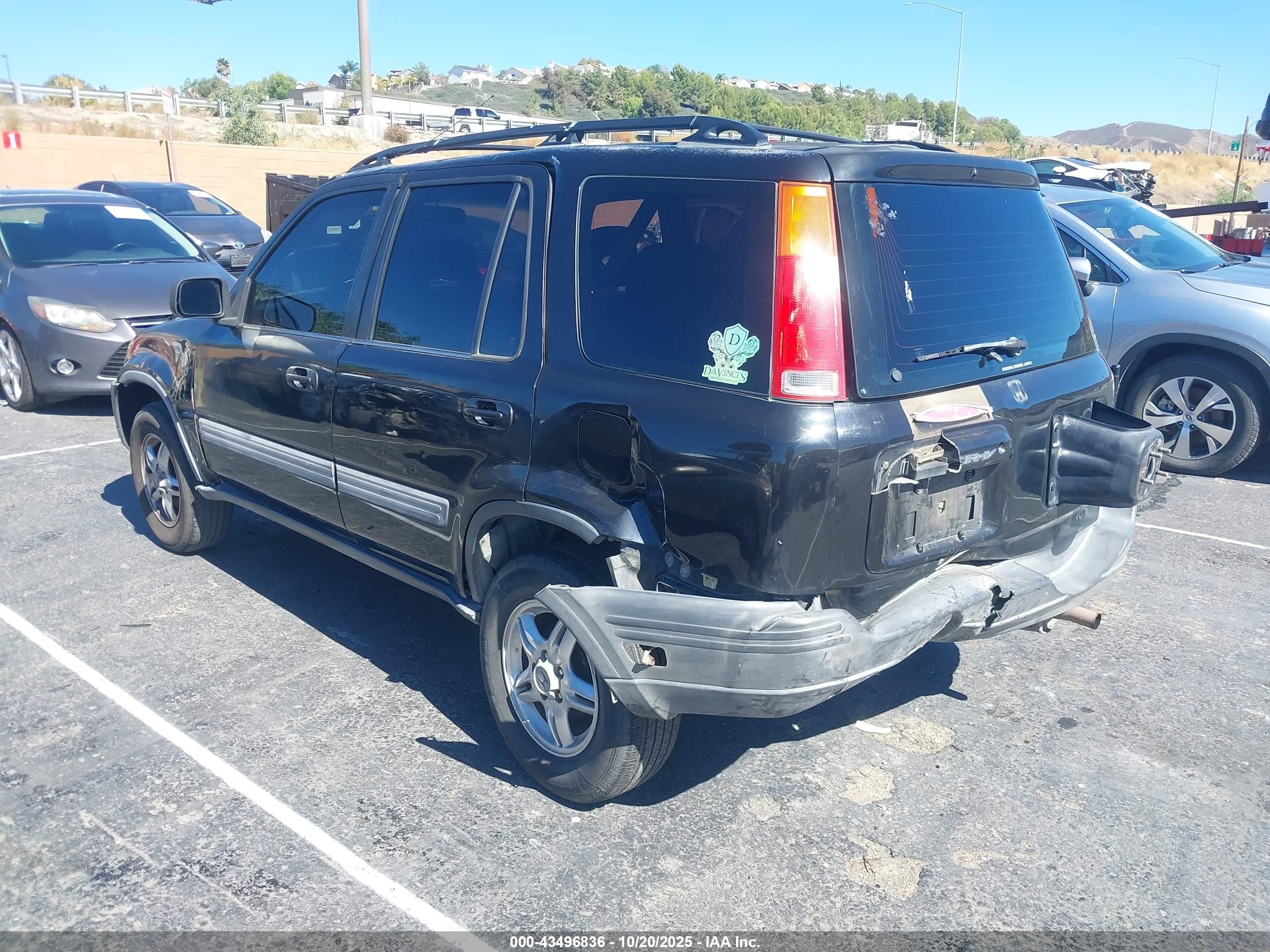 1997 Honda Cr-v Black vin: JHLRD1854VC036896