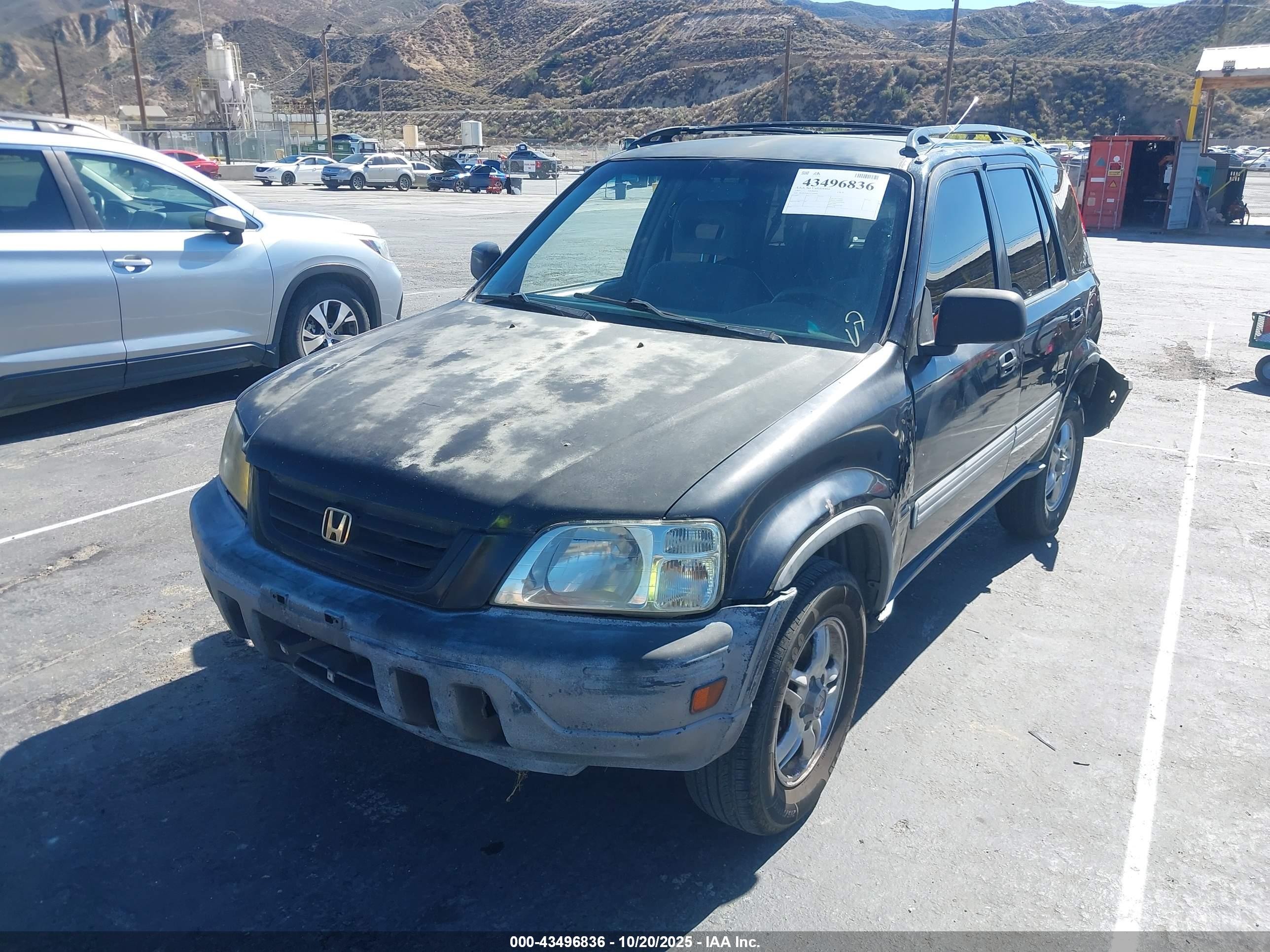 1997 Honda Cr-v Black vin: JHLRD1854VC036896