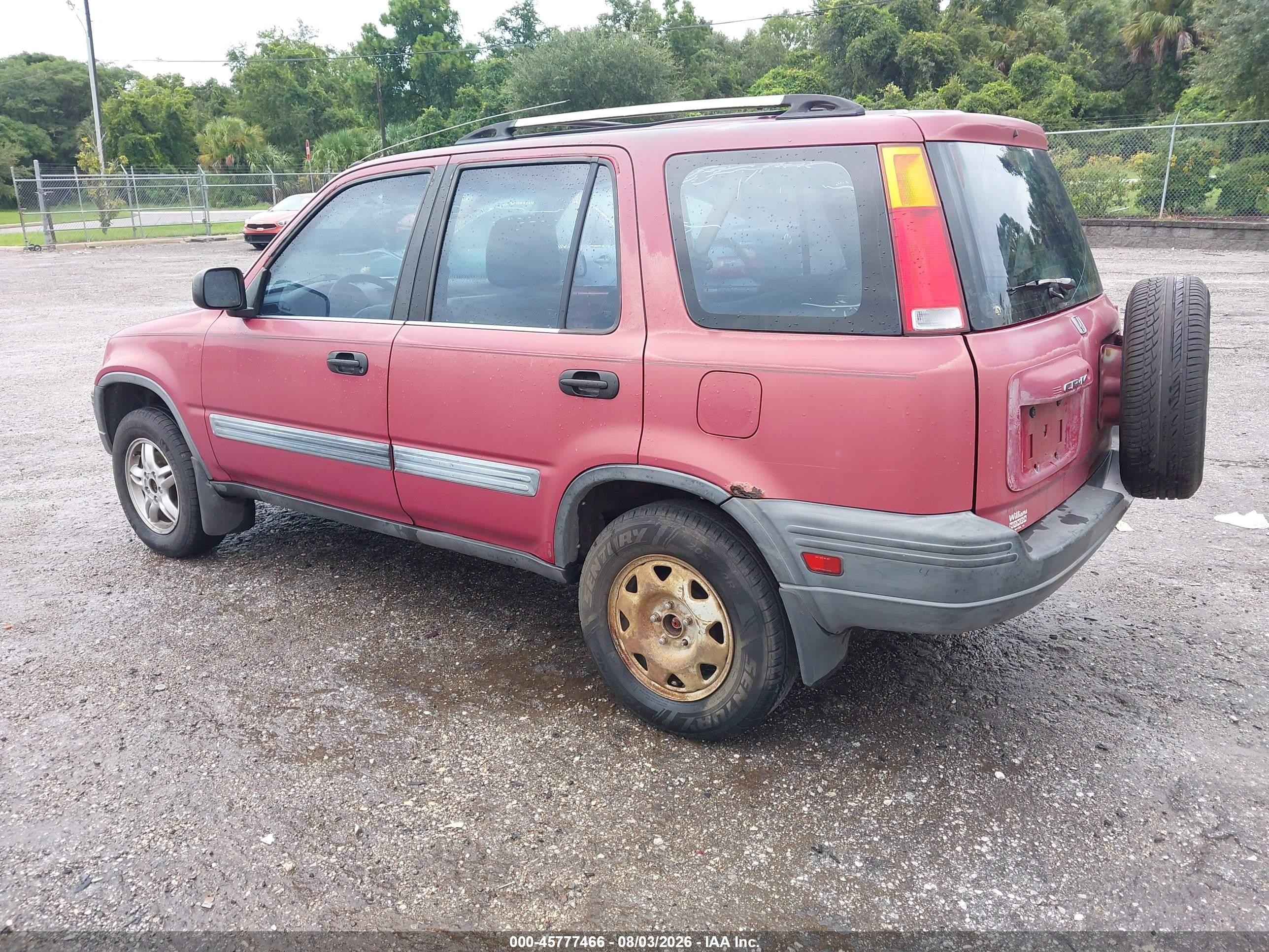1997 Honda Cr-v Red vin: JHLRD1854VC050538