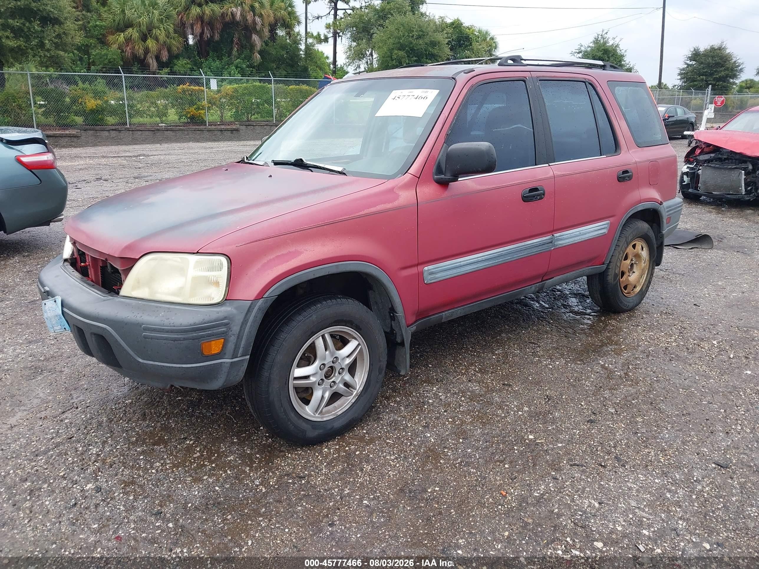 1997 Honda Cr-v Red vin: JHLRD1854VC050538