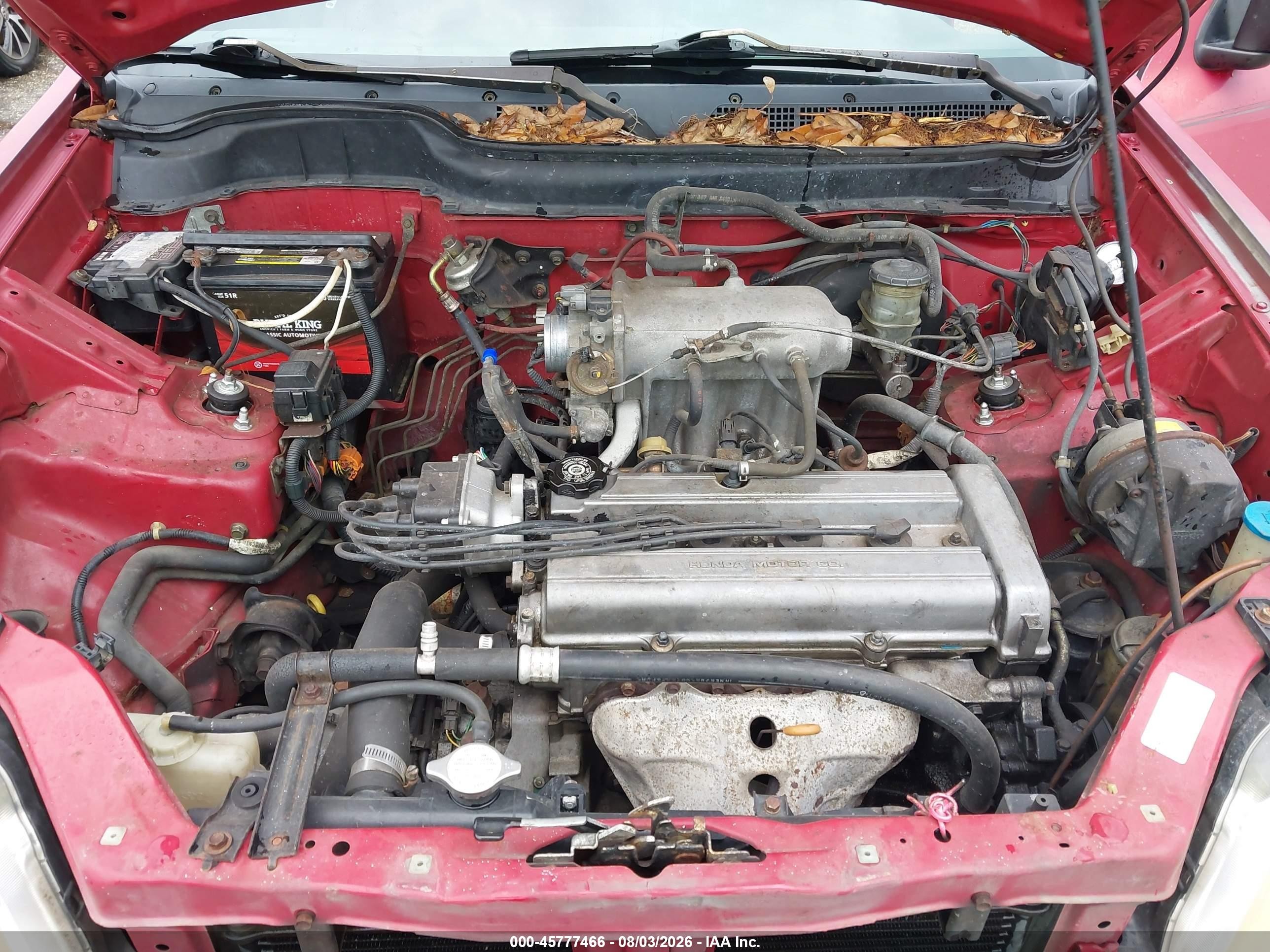 1997 Honda Cr-v Red vin: JHLRD1854VC050538