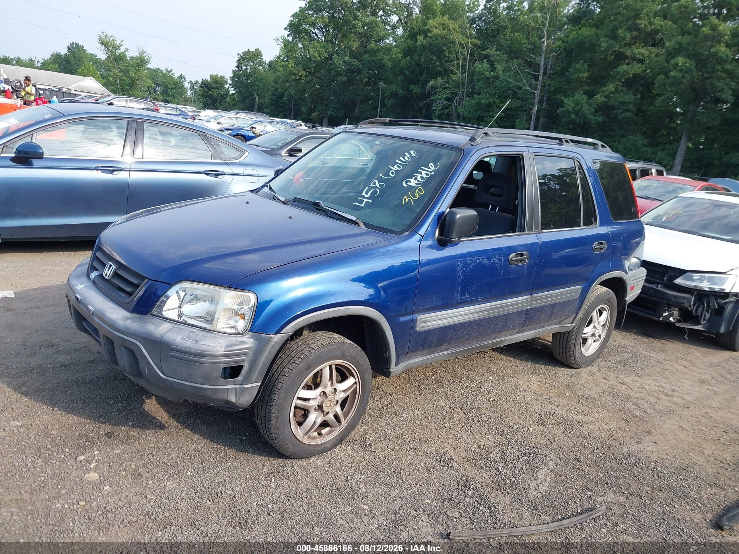 1997 Honda Cr-v   Blue vin: JHLRD1855VC065825