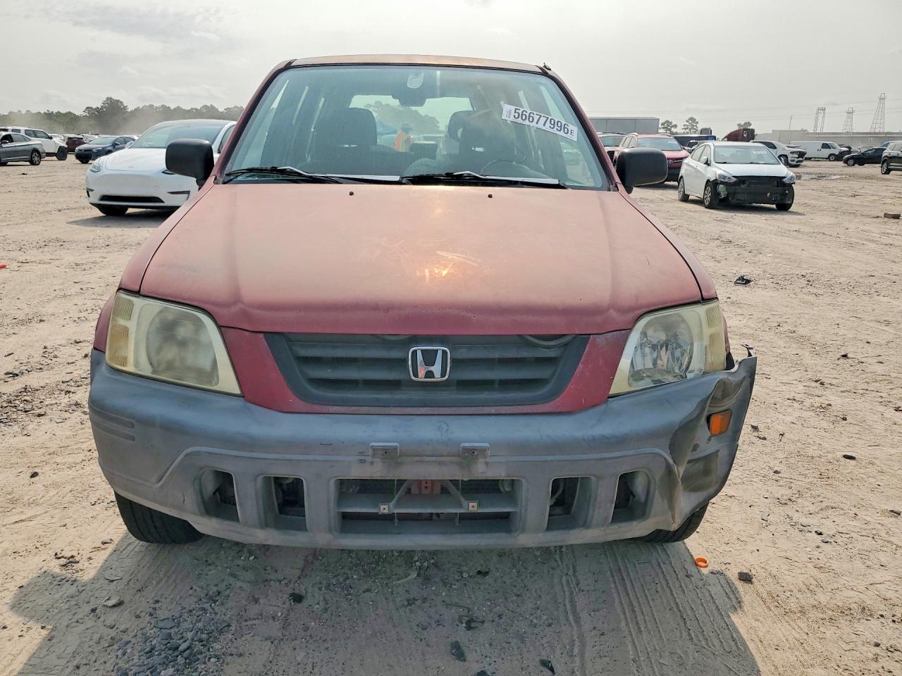 1997 Honda Cr-v Lx Burgundy vin: JHLRD1857VC040375
