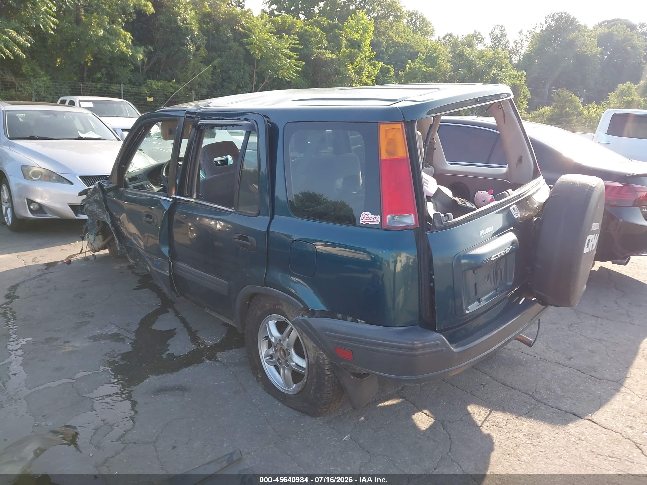 1997 Honda Cr-v   Green vin: JHLRD1858VC073496