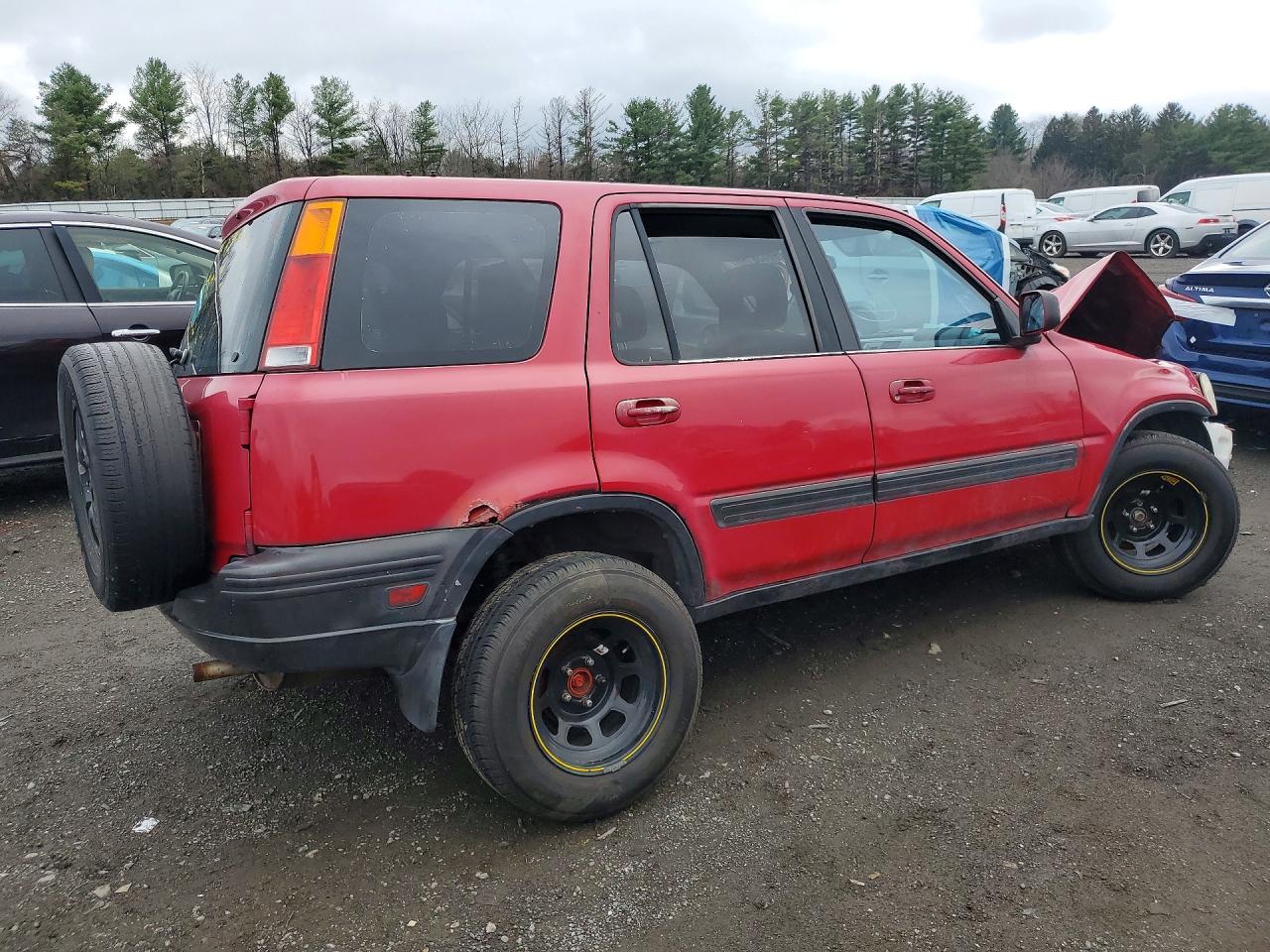2001 Honda Cr-v Ex Red vin: JHLRD18601C041967