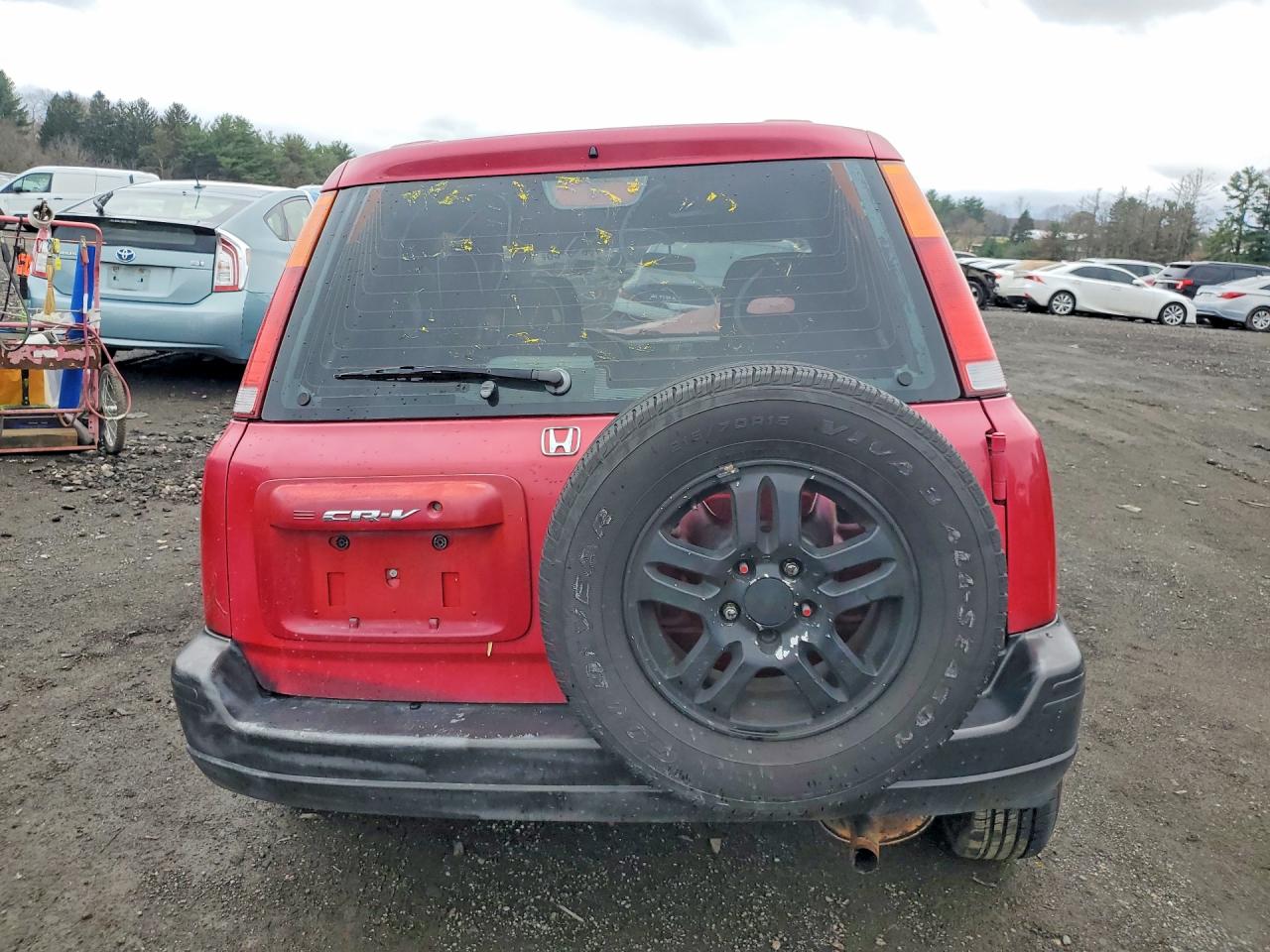 2001 Honda Cr-v Ex Red vin: JHLRD18601C041967
