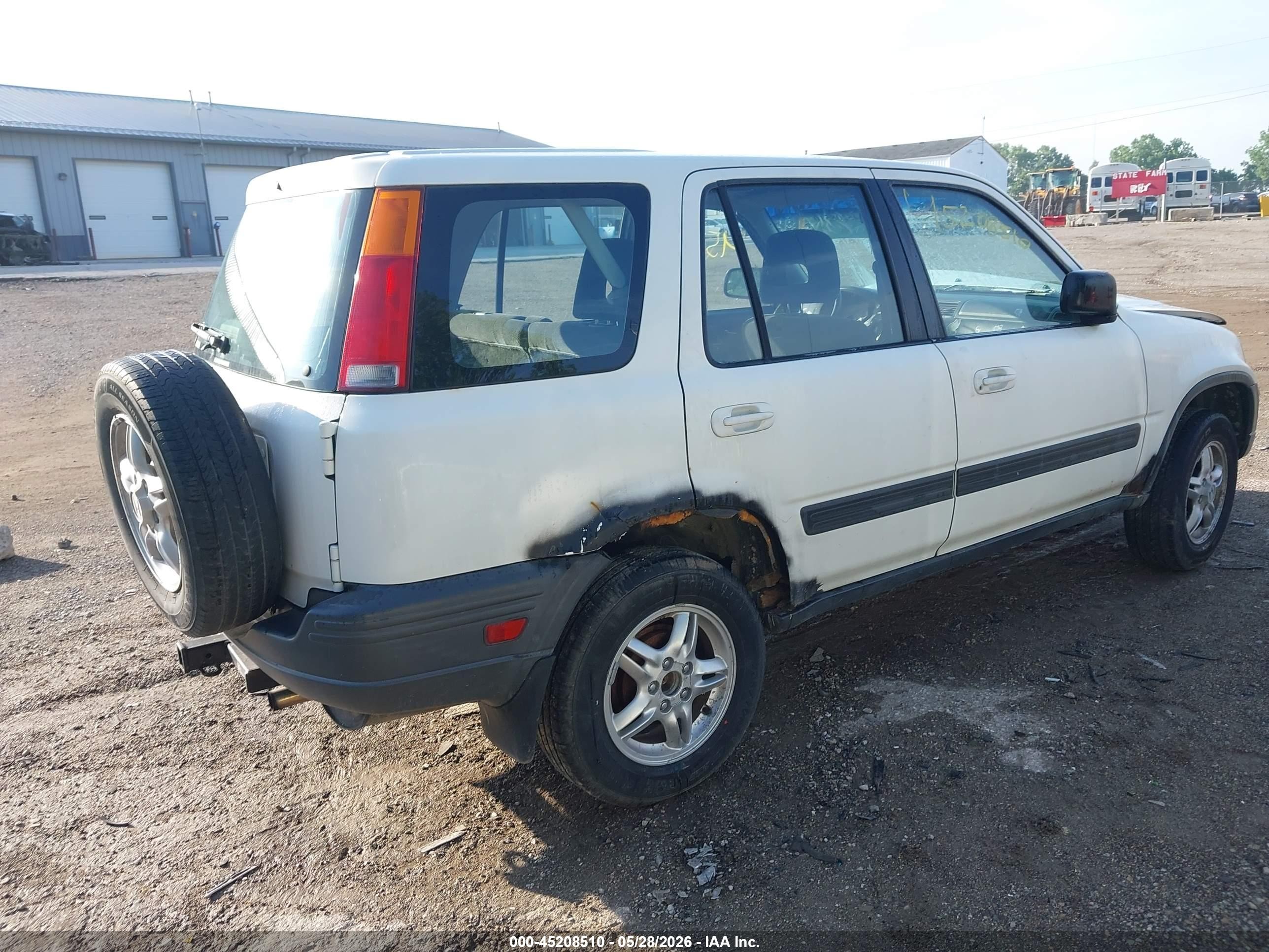 1999 Honda Cr-v Ex White vin: JHLRD1860XC017239
